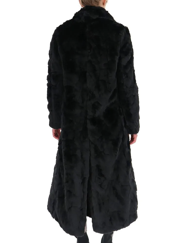 Amiri Double-Breasted Fur Coat