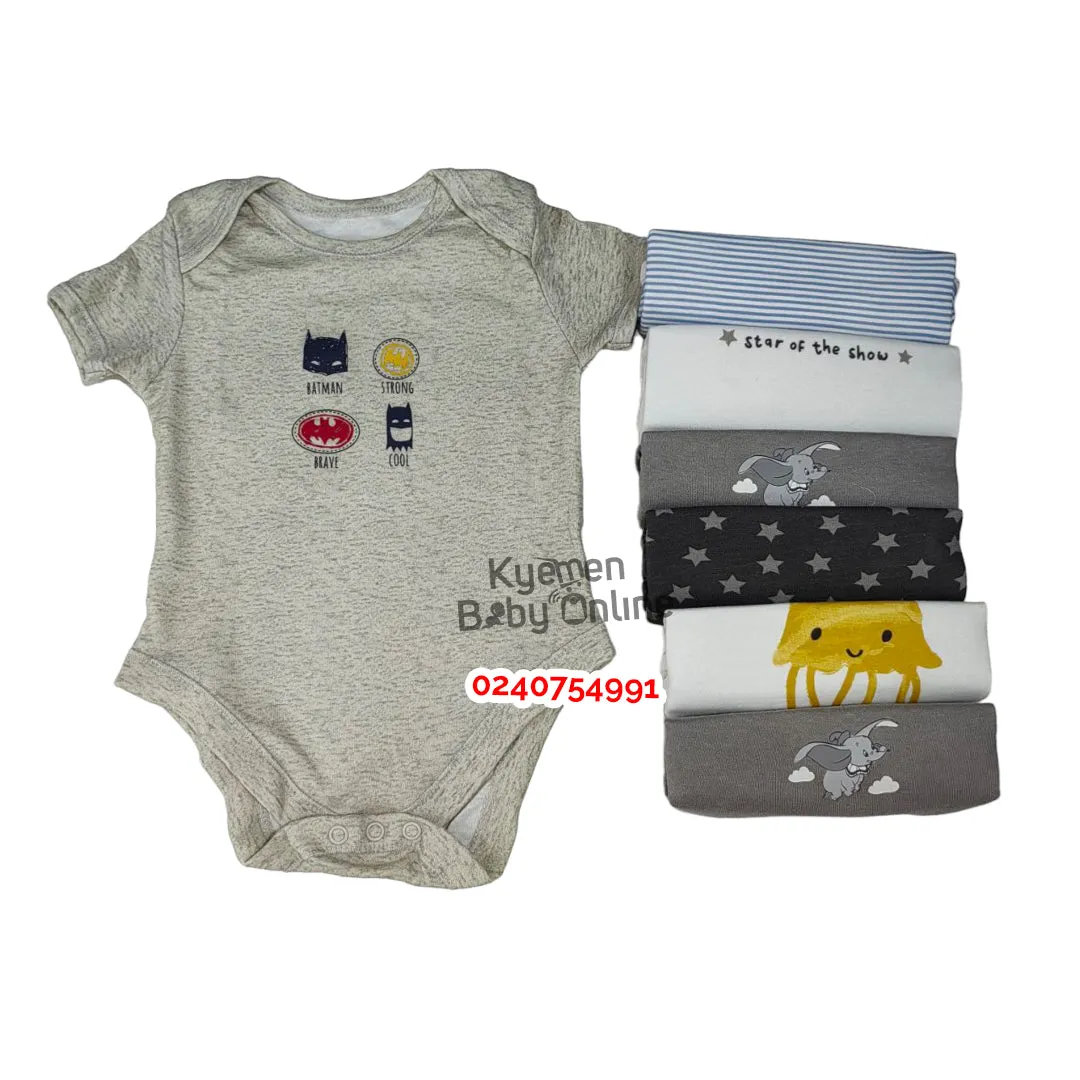 Baby Body Suit (Baby Fo) Short Sleeves 7Pcs