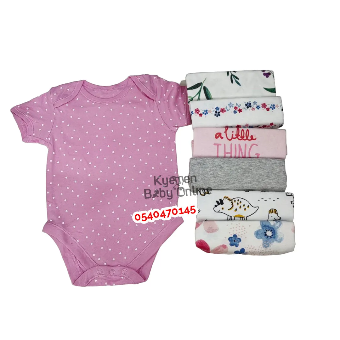 Baby Body Suit (Baby Fo) Short Sleeves 7Pcs