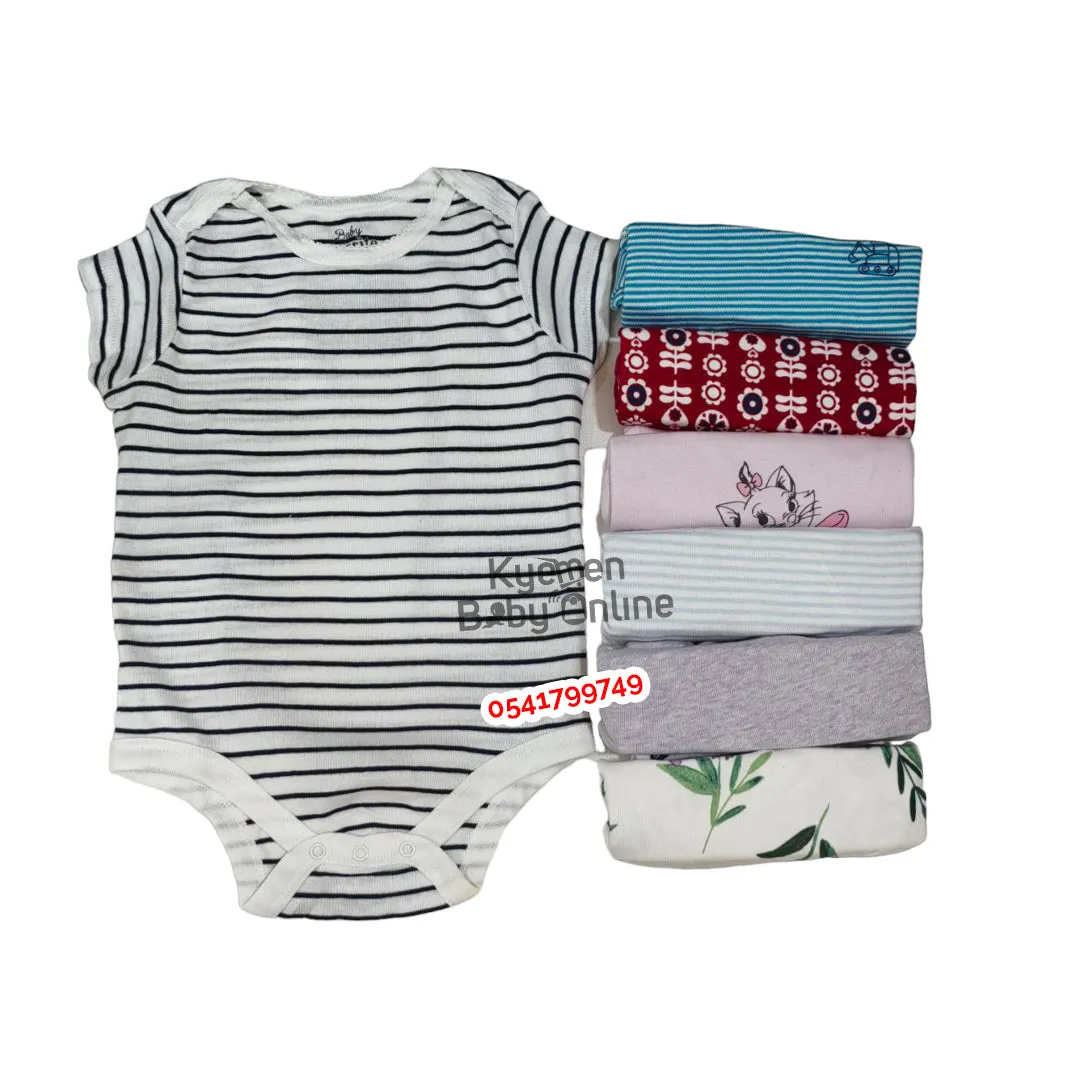 Baby Body Suit (Baby Fo) Short Sleeves 7Pcs