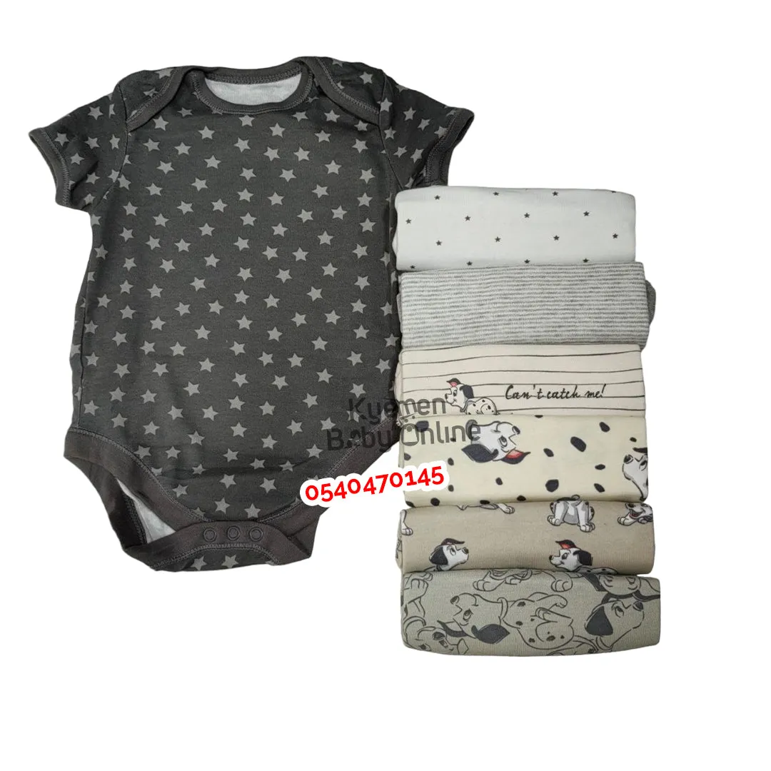 Baby Body Suit (Baby Fo) Short Sleeves 7Pcs