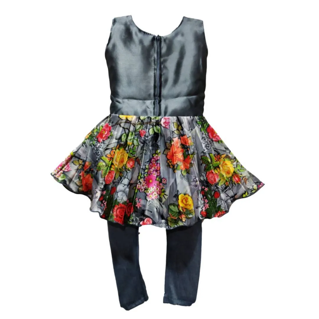 Baby girl Floral frock with leggings