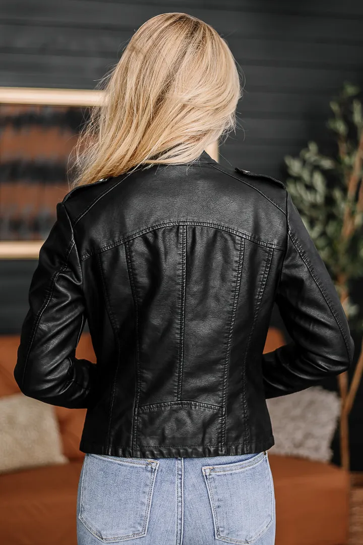Be Bold Faux Leather Jacket