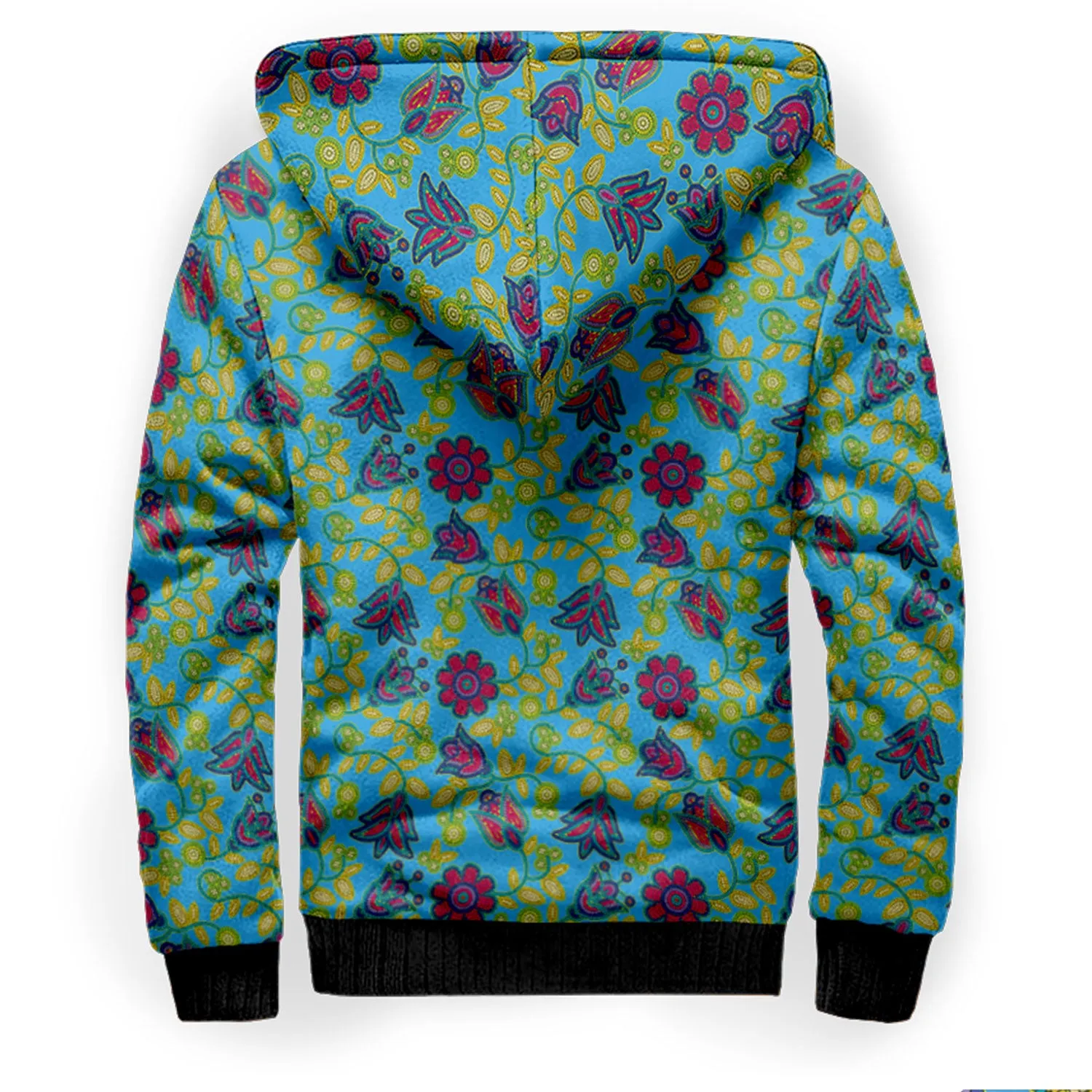 Beaded Nouveau Lime Sherpa Hoodie