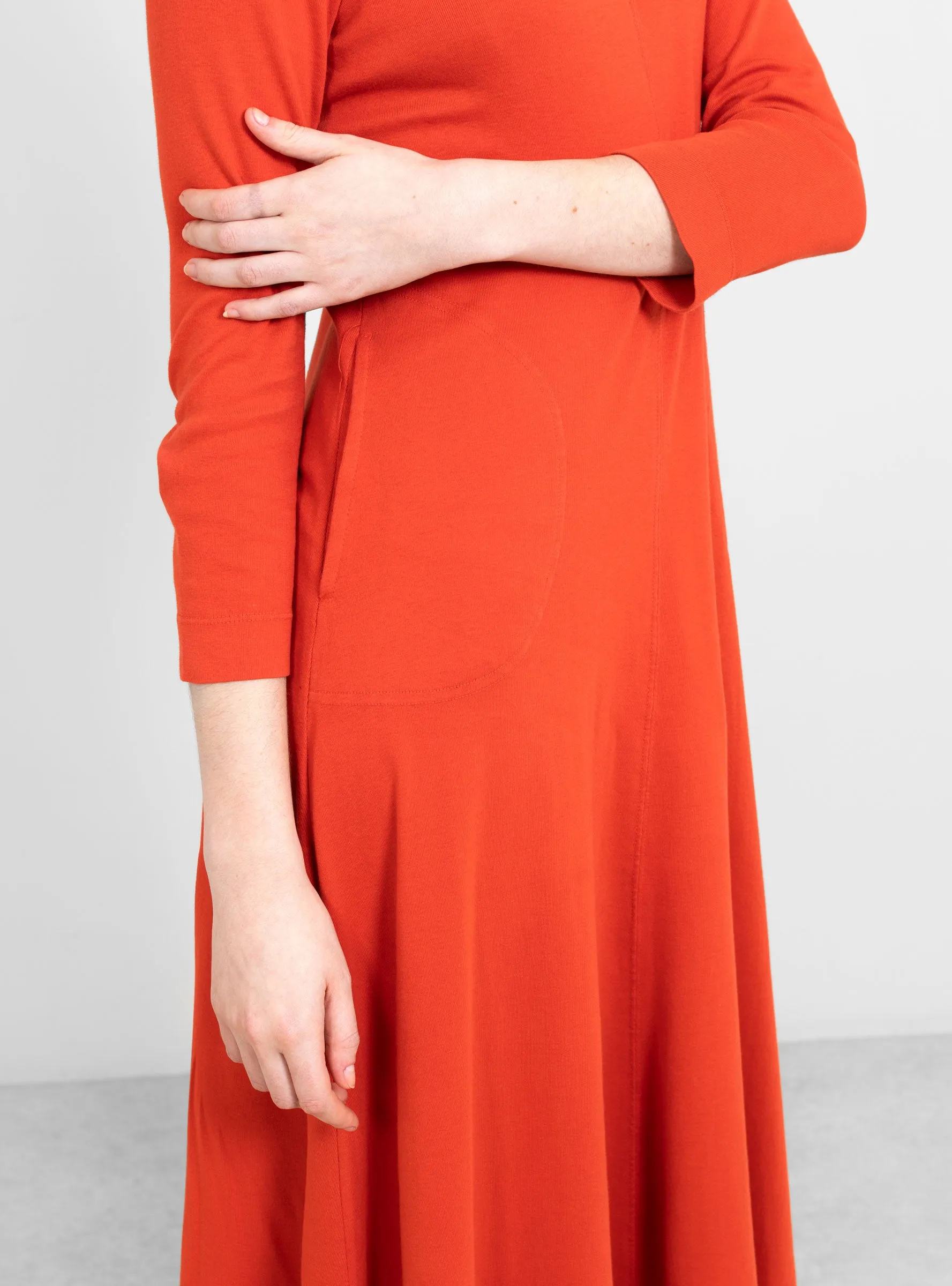 Big Sweep Midi Dress Firefly