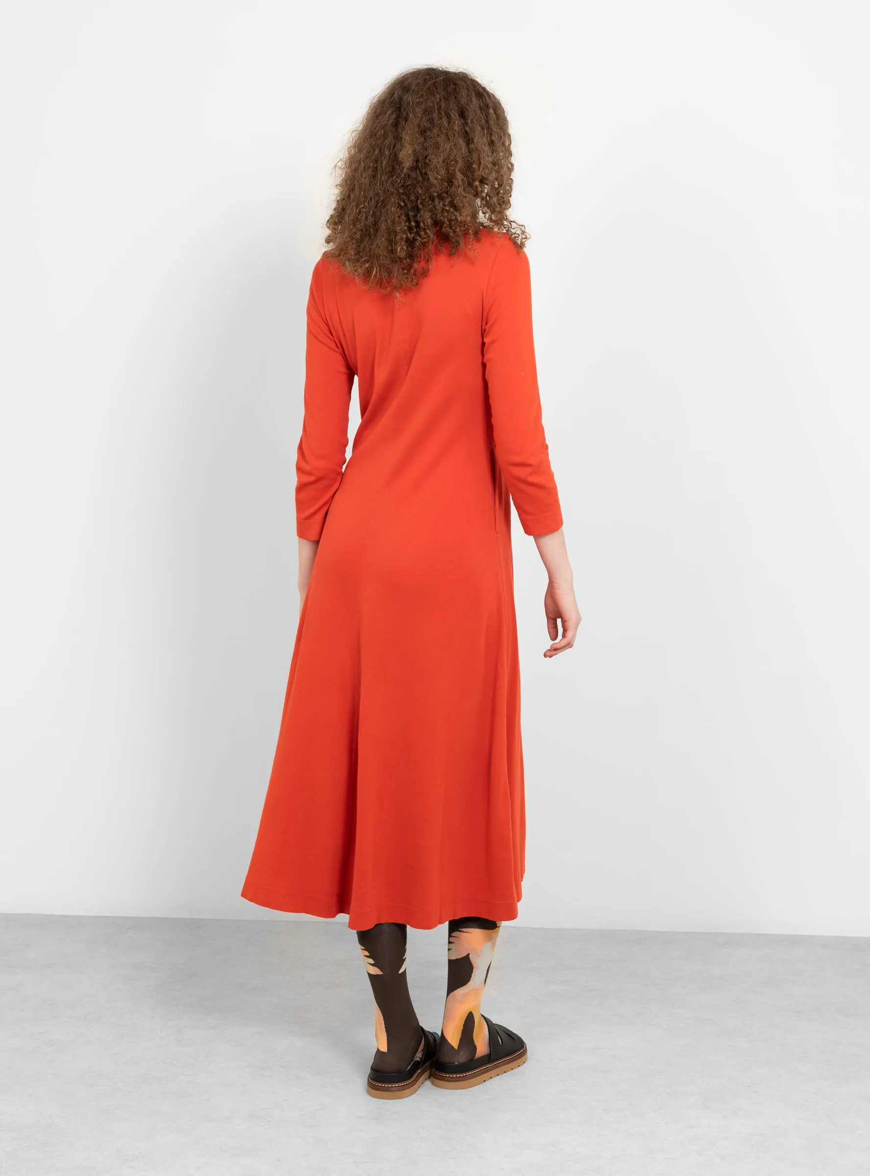 Big Sweep Midi Dress Firefly