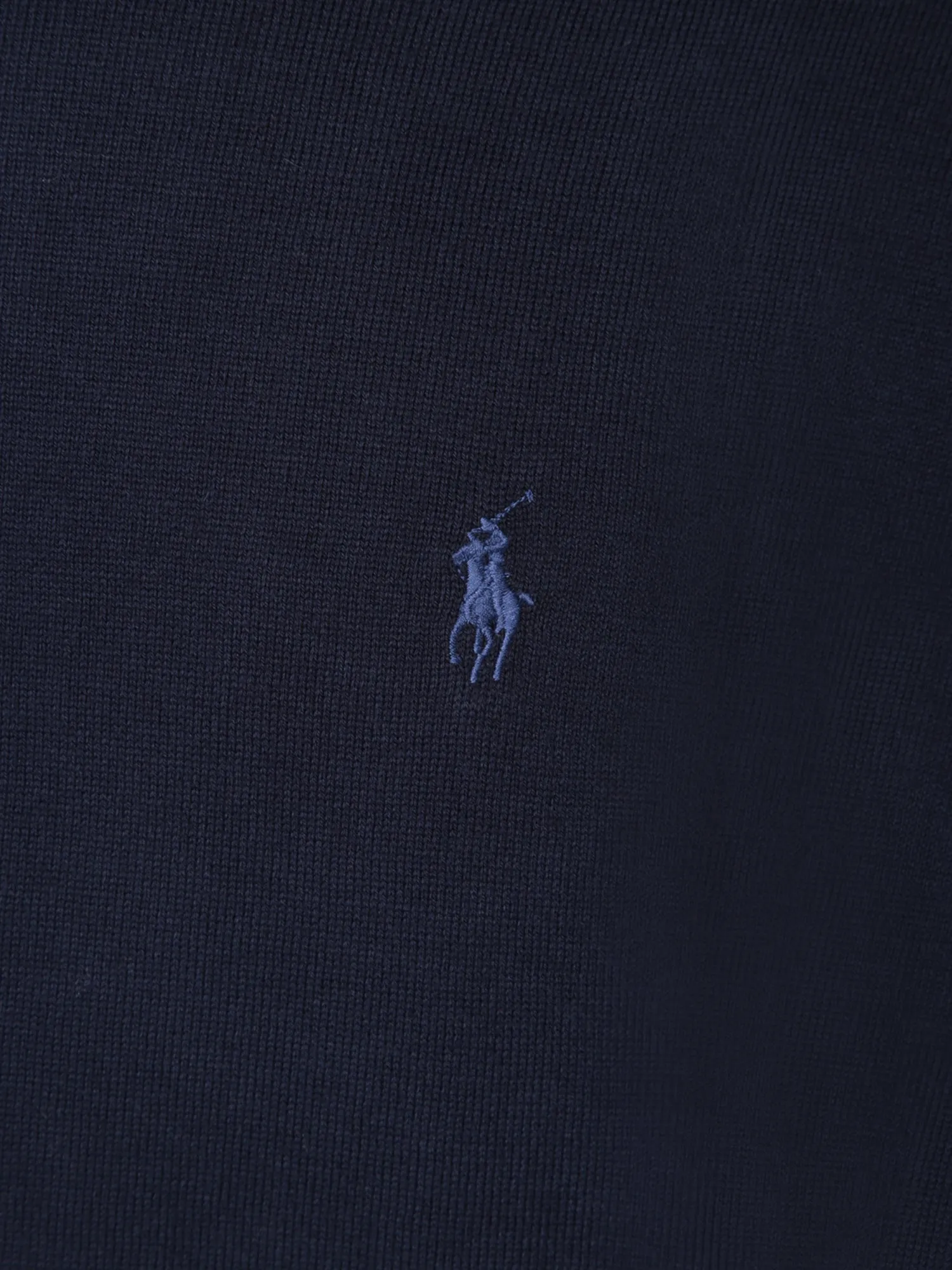 Blue Slim Fit Cotton Crewneck Sweater