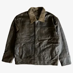Burk's Bay Guitar Embroidered Leather Jacket