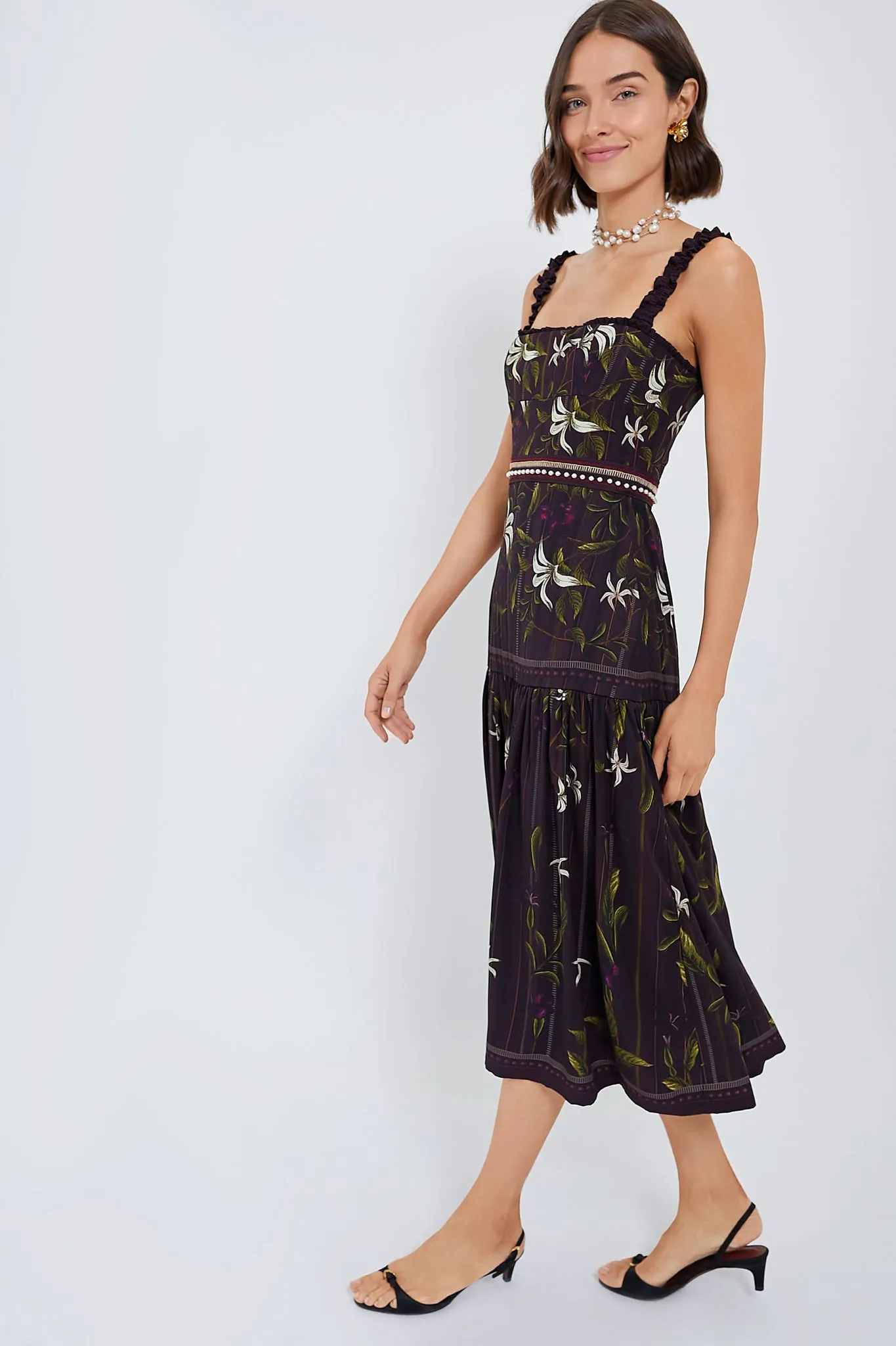 Cafe Nispero Midi Dress