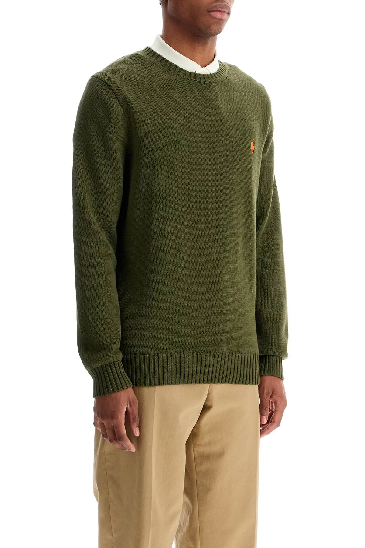 COTTON KNIT PULLOVER SWEATER