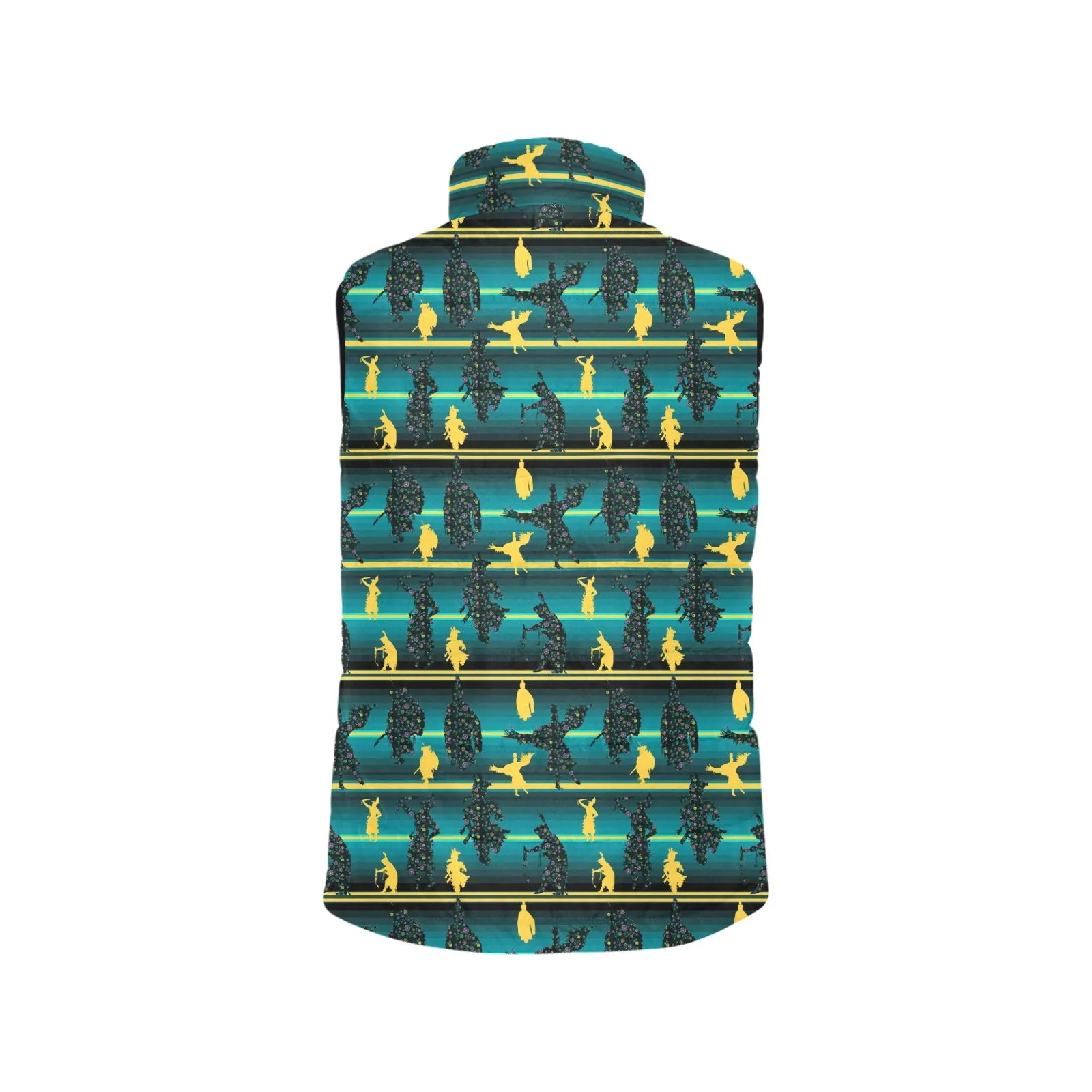 Dancers Inspire Green Men's Padded Vest Jacket