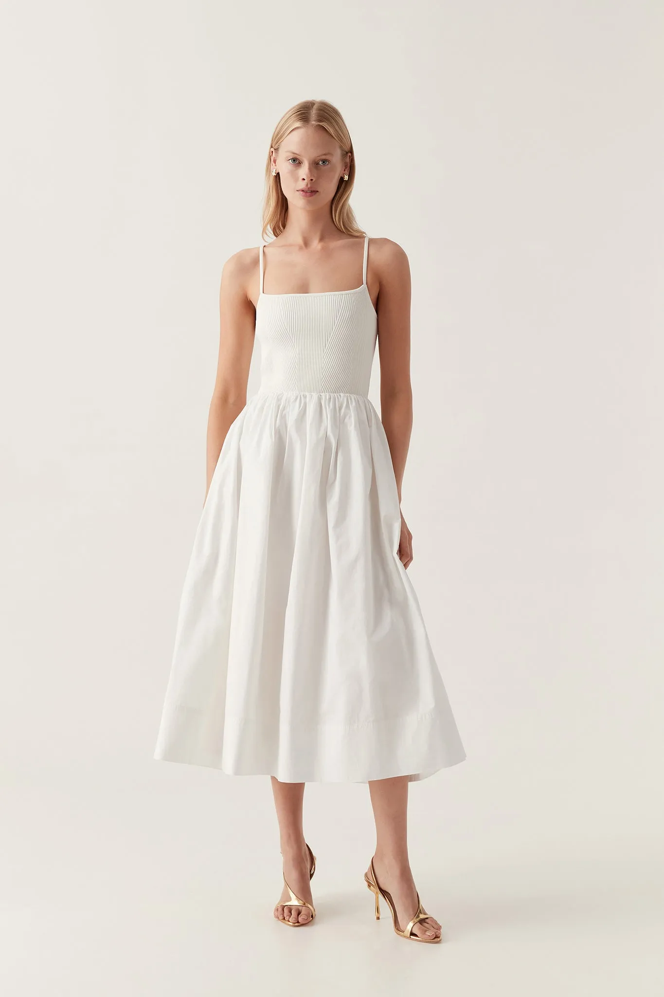 Danica Tie Back Midi Dress