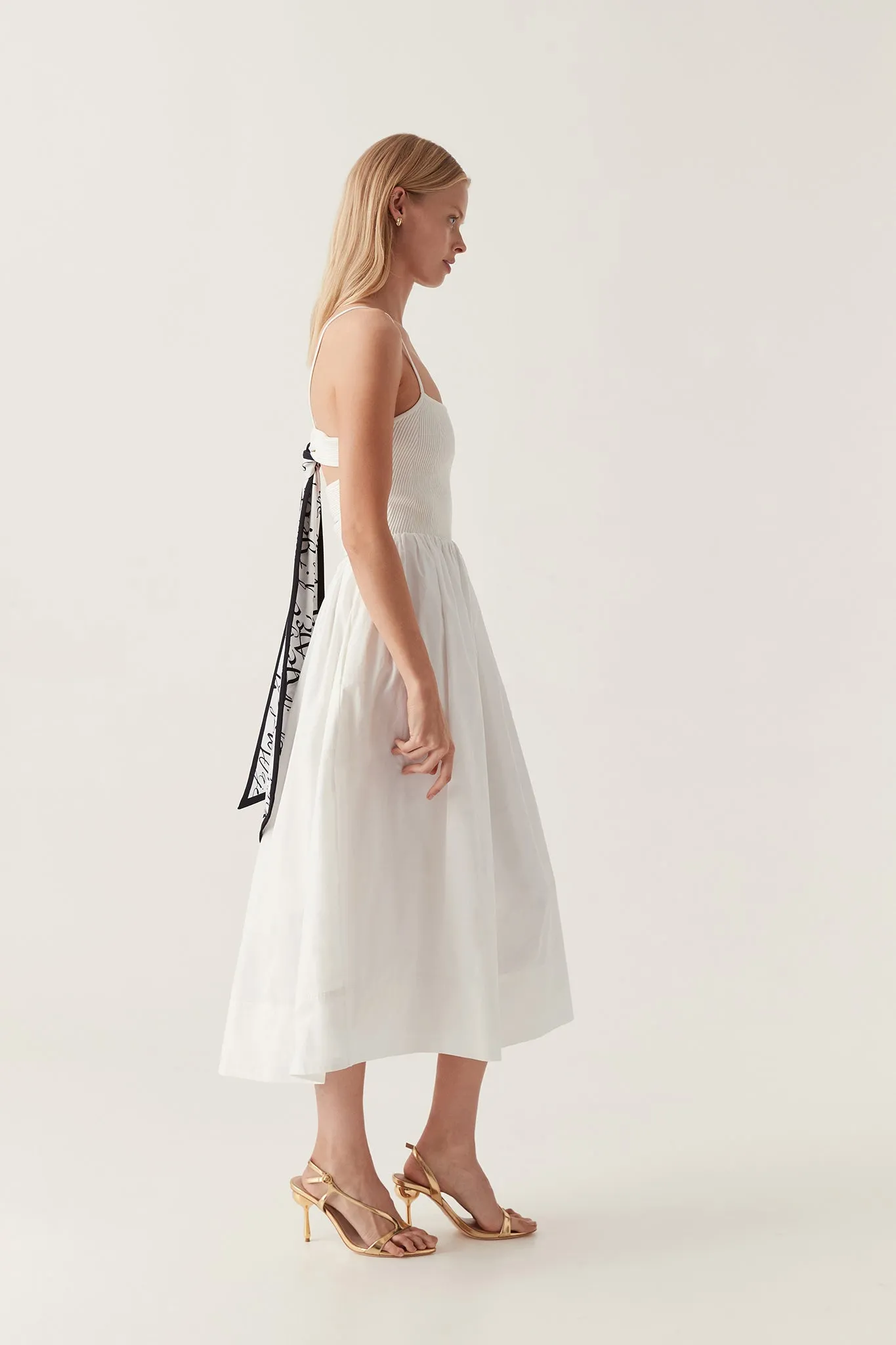 Danica Tie Back Midi Dress