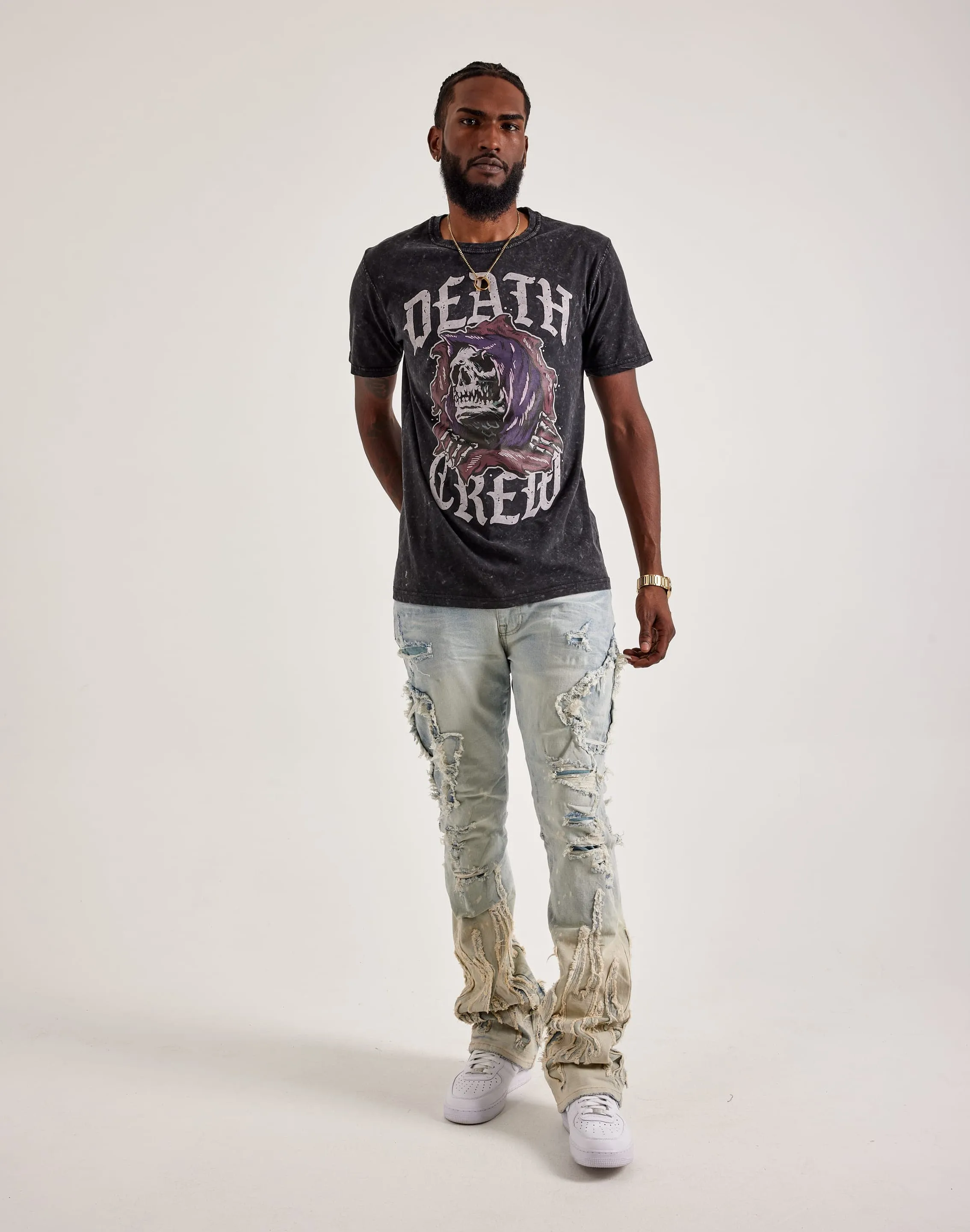 Death Crew Tee (Acid Black) - UB2024ACDBLK