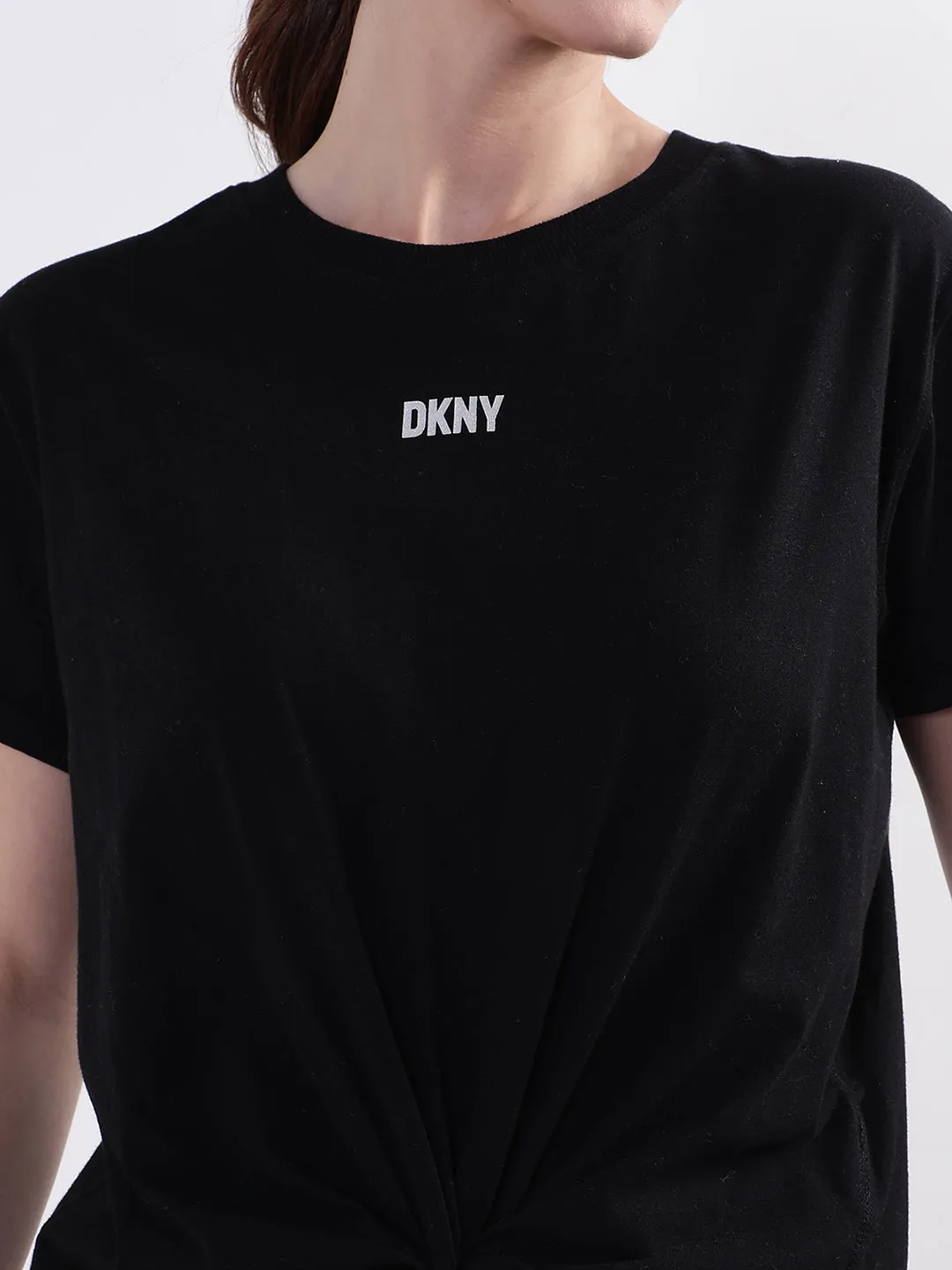 Dkny Black Logo Regular Fit T-Shirt