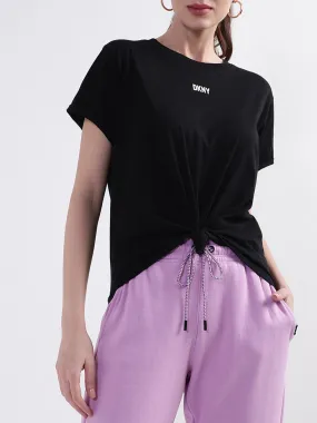 Dkny Black Logo Regular Fit T-Shirt