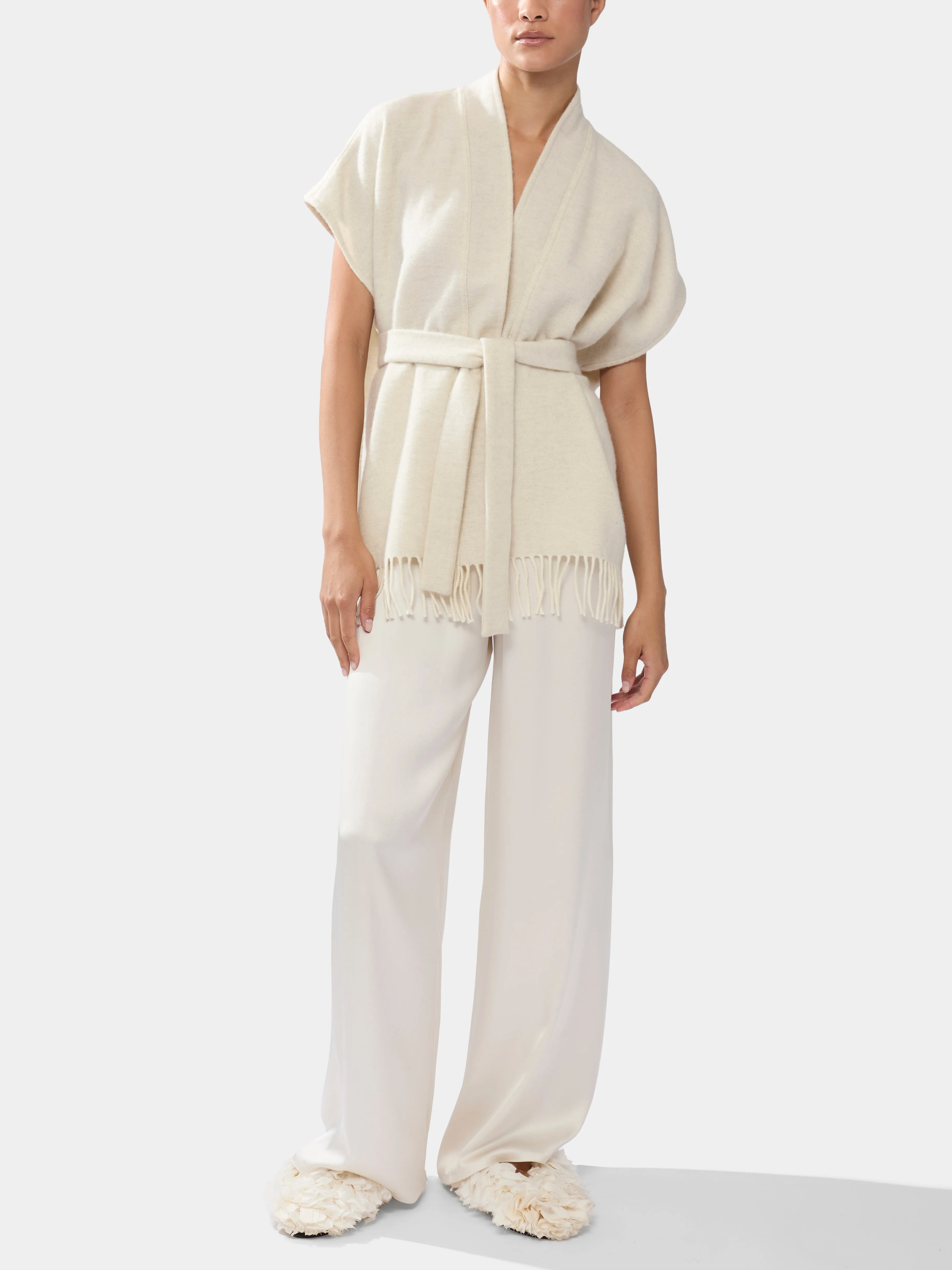 Double-Faced Cashmere Gilet | One Size