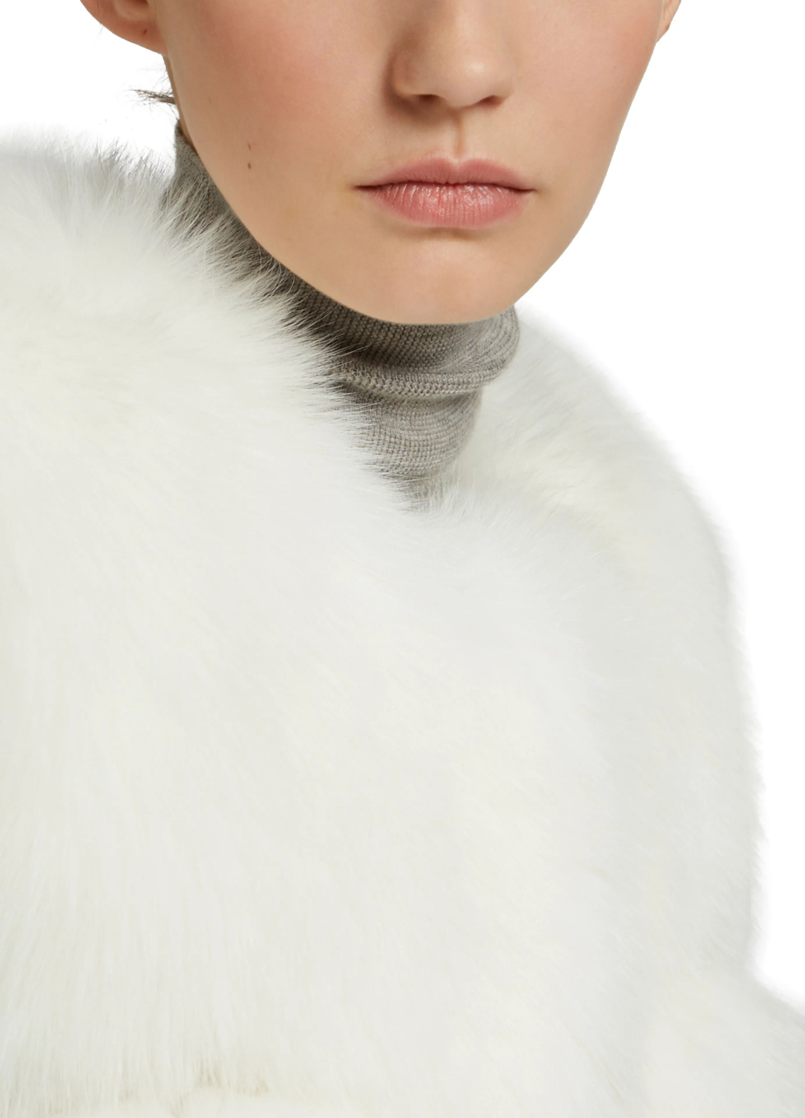 Gilet court en renard