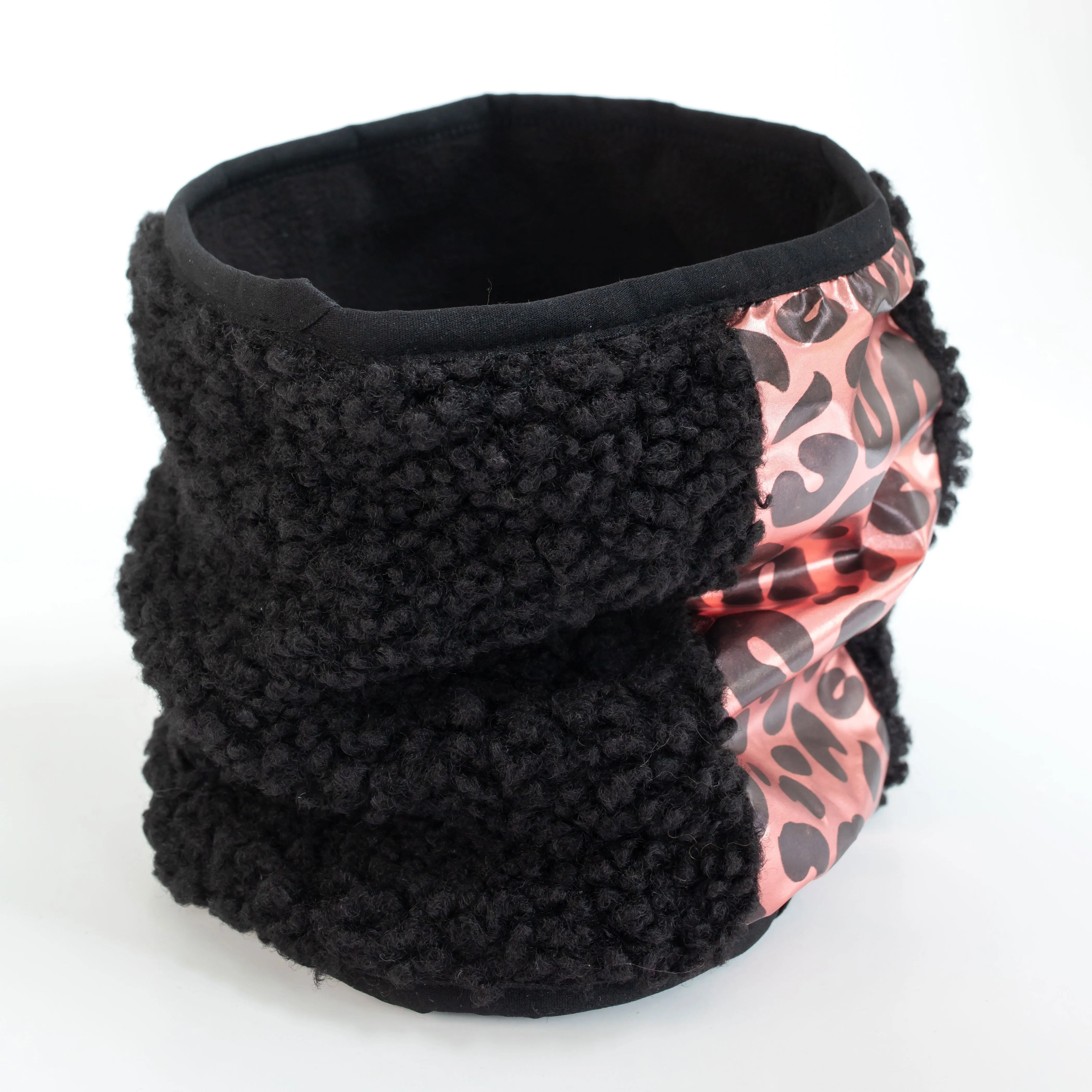 Girl's Black Sherpa Neck Warmer
