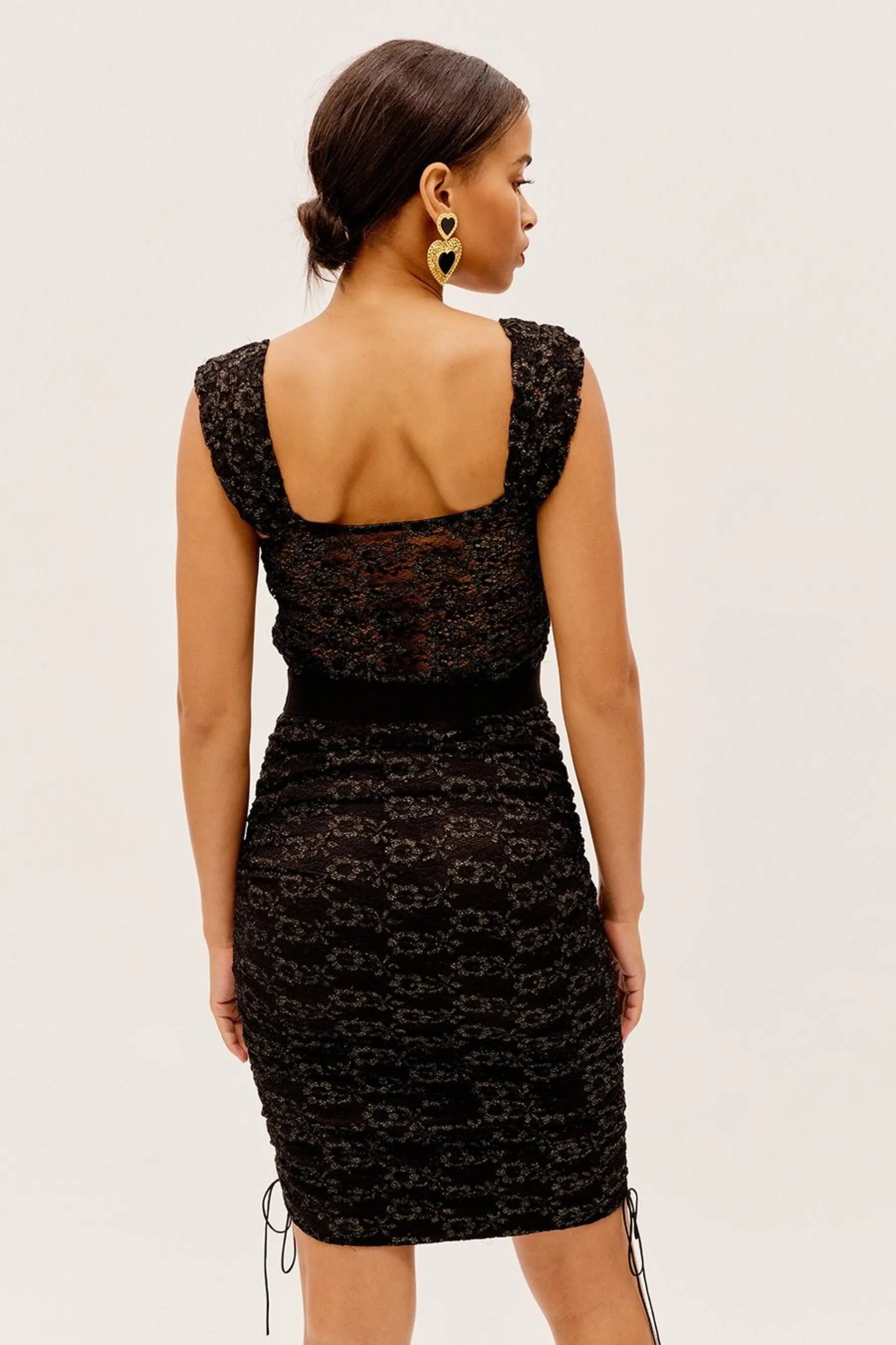 Gold Joanna Midi Dress