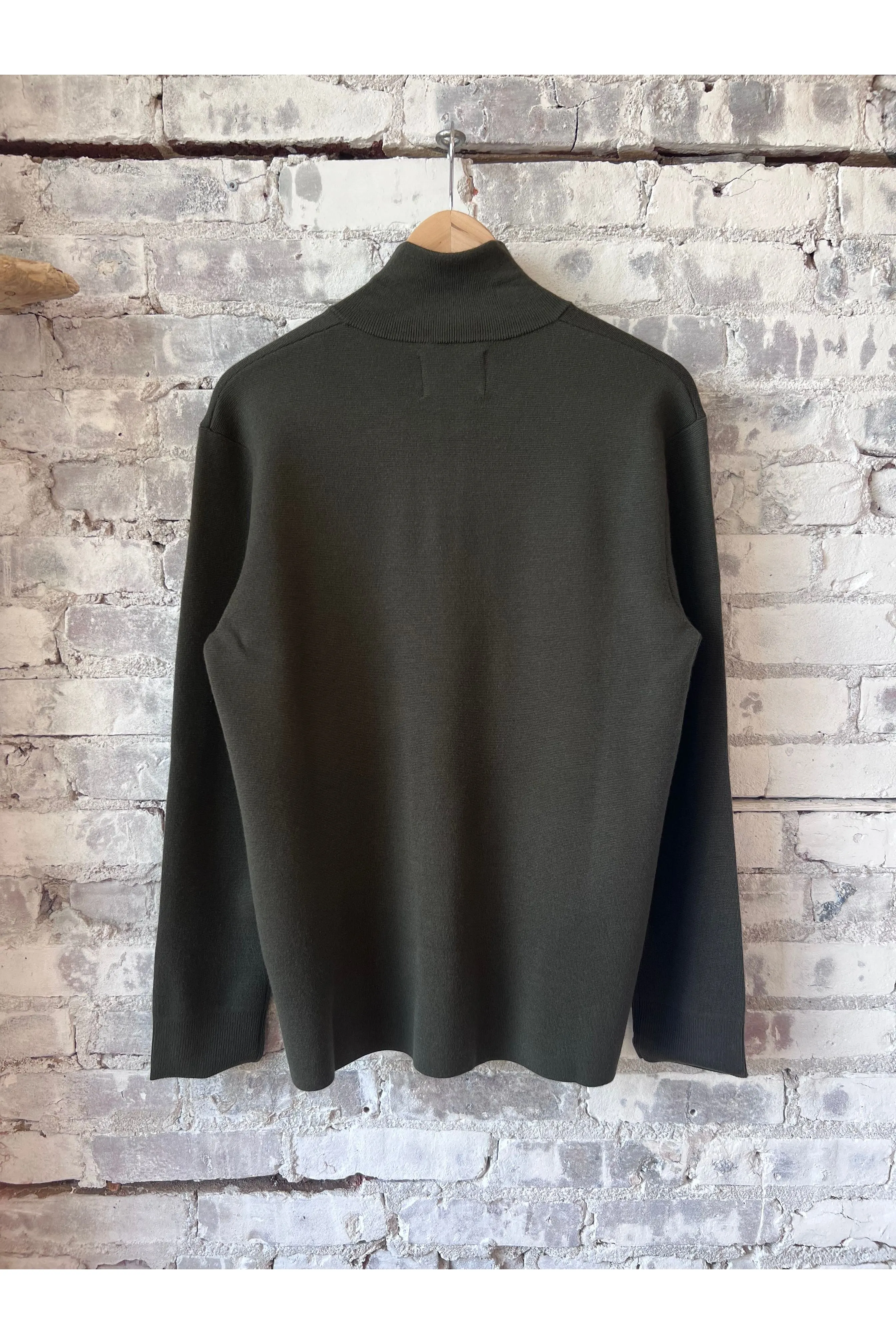 Harald Wool Blend Sweater - Dark Army