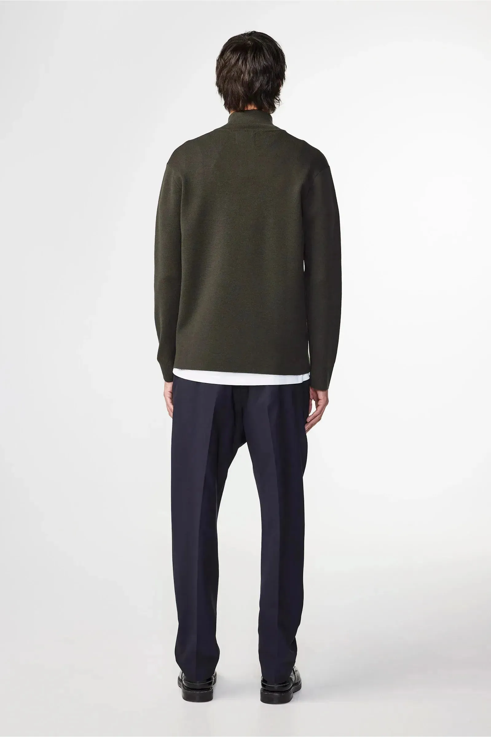 Harald Wool Blend Sweater - Dark Army