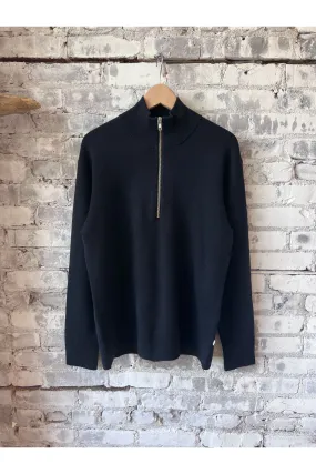Harald Wool Blend Sweater - Deep Navy