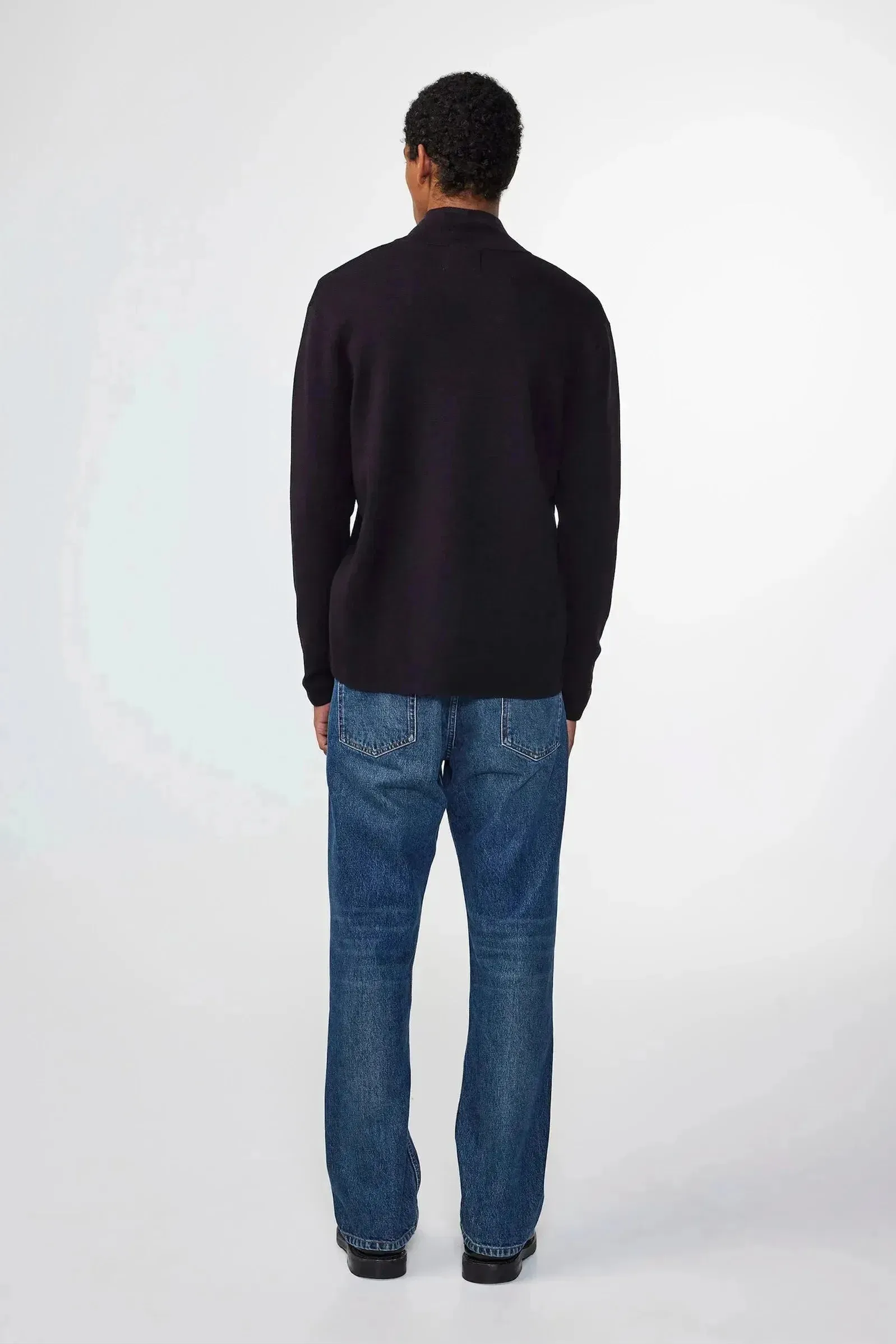 Harald Wool Blend Sweater - Deep Navy