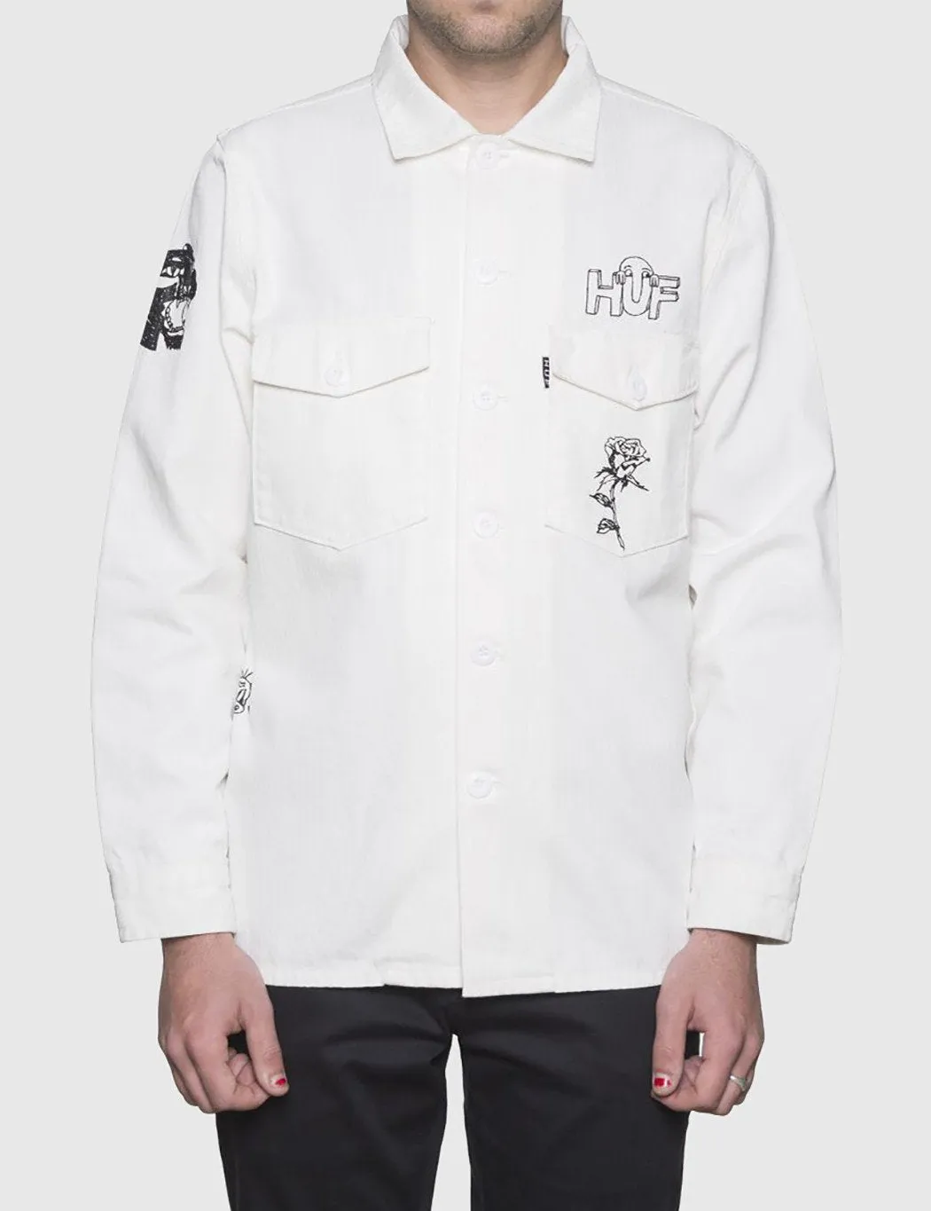 Huf Scrawl BDU Jacket - White