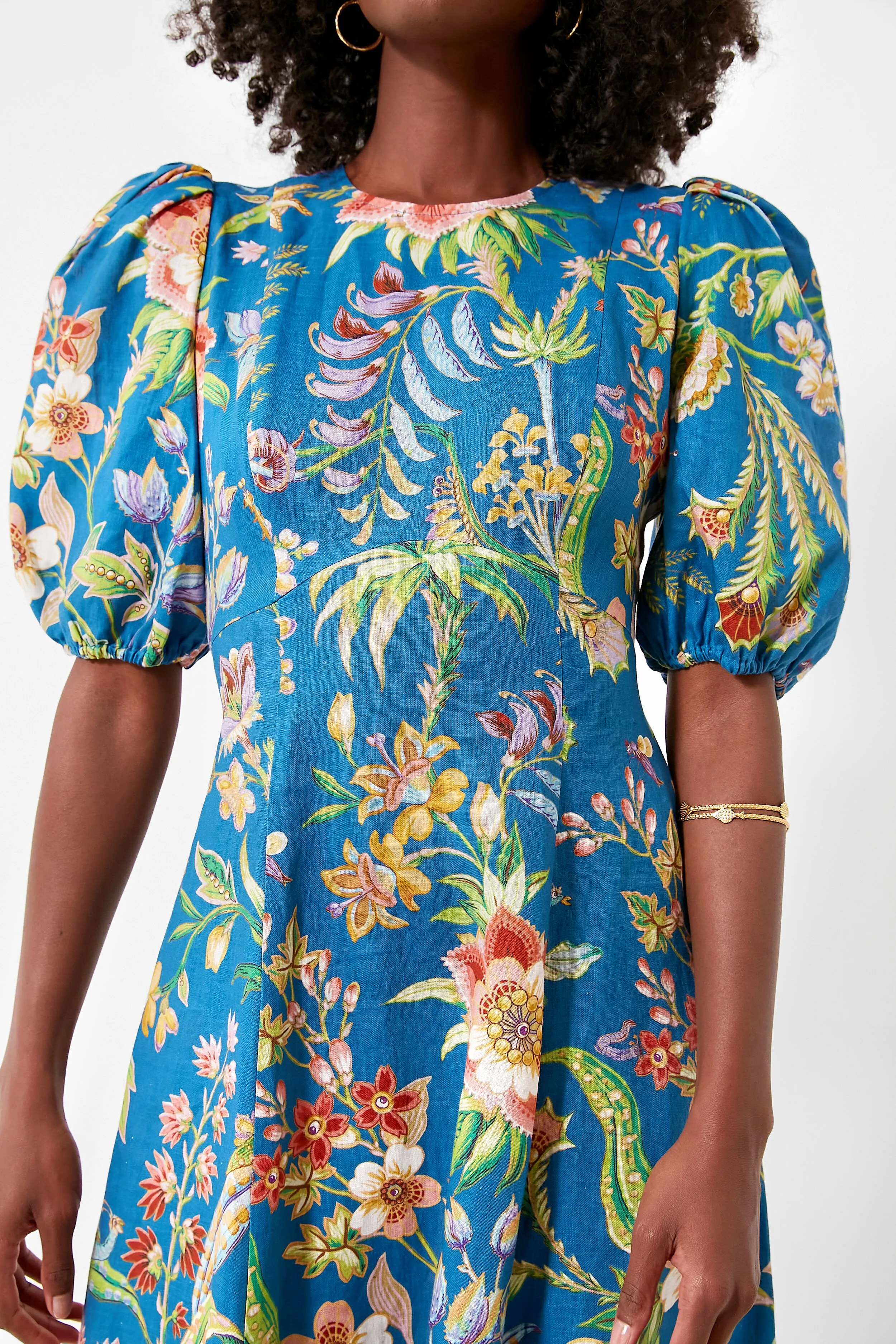 Indigo June Midi Dress