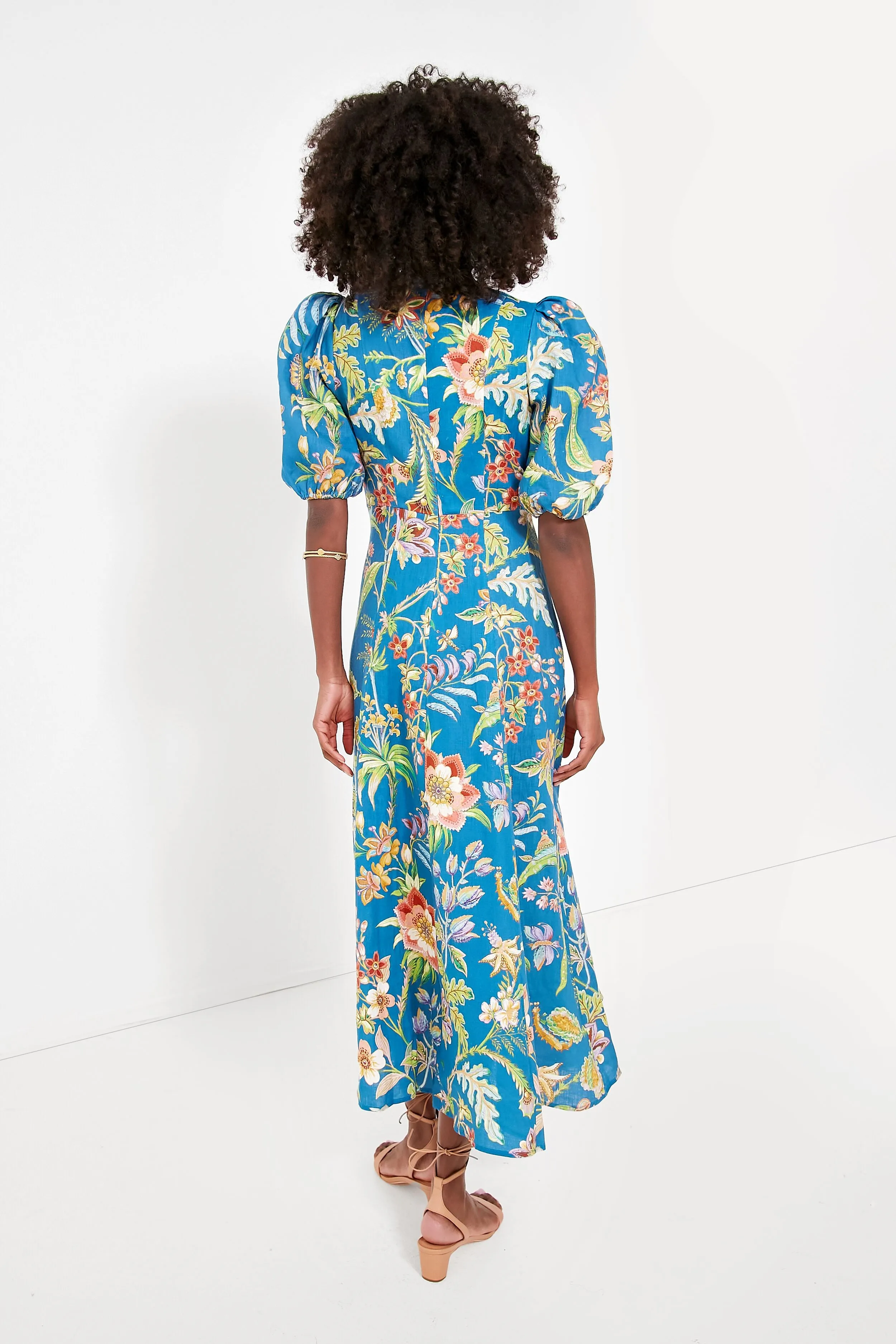 Indigo June Midi Dress