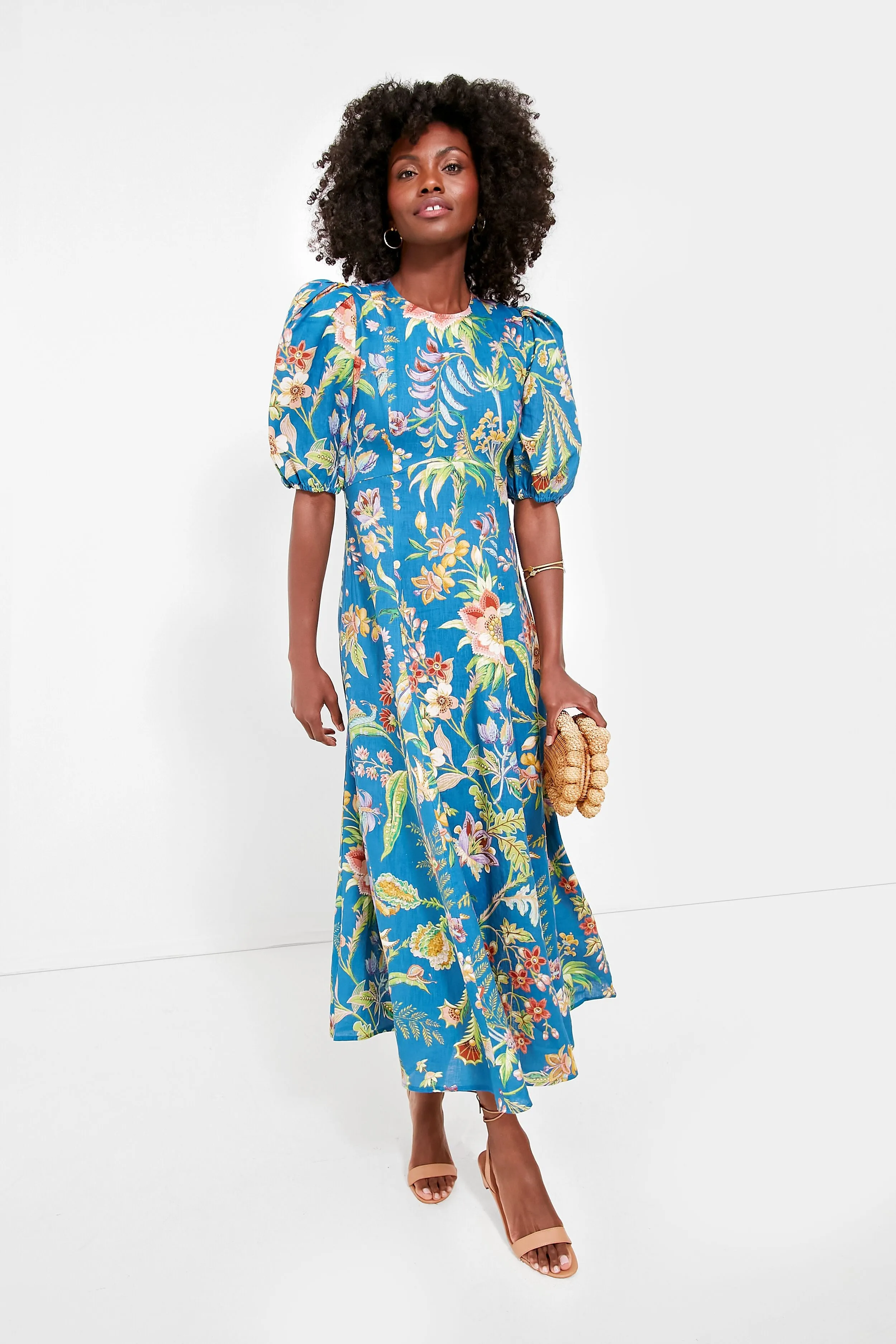 Indigo June Midi Dress