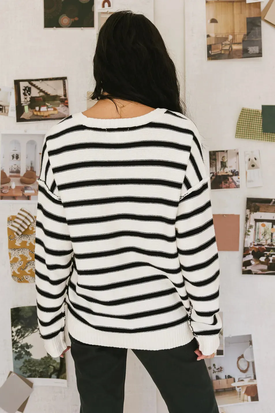Inside Out Distressed Sweater - FINAL SALE