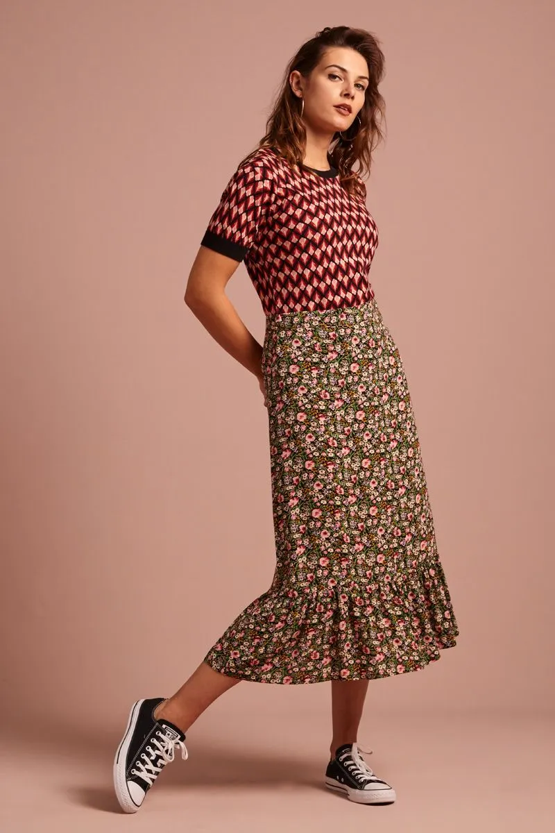King Louie Esme Skirt Odyssey Black
