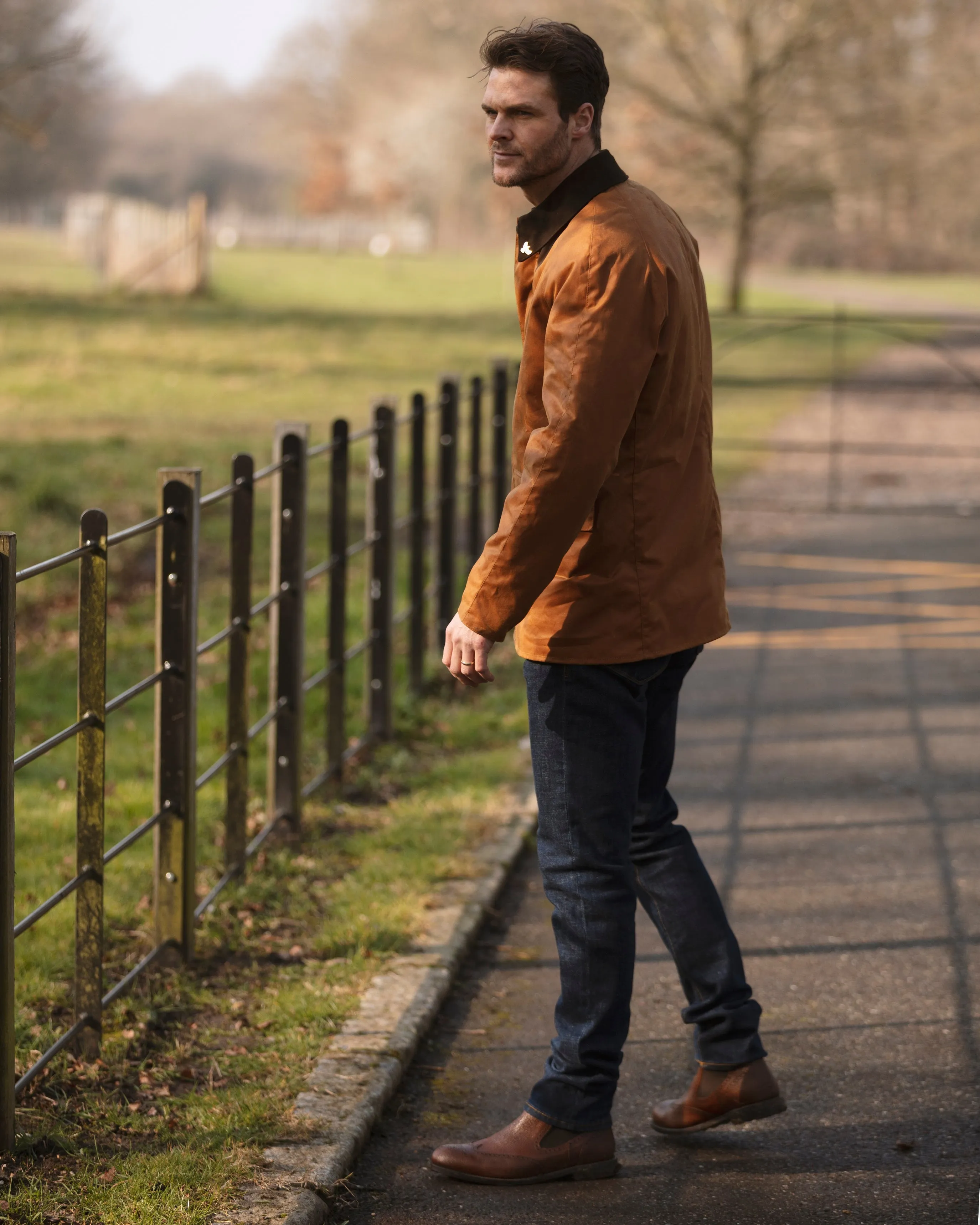 Landowner Bold Wax Walking Jacket - Mustard