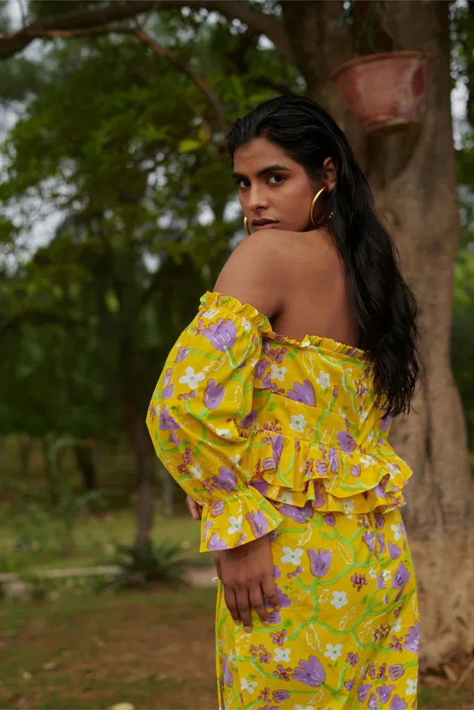 Le Lemon Fleur Hawaiian Co-ord Set