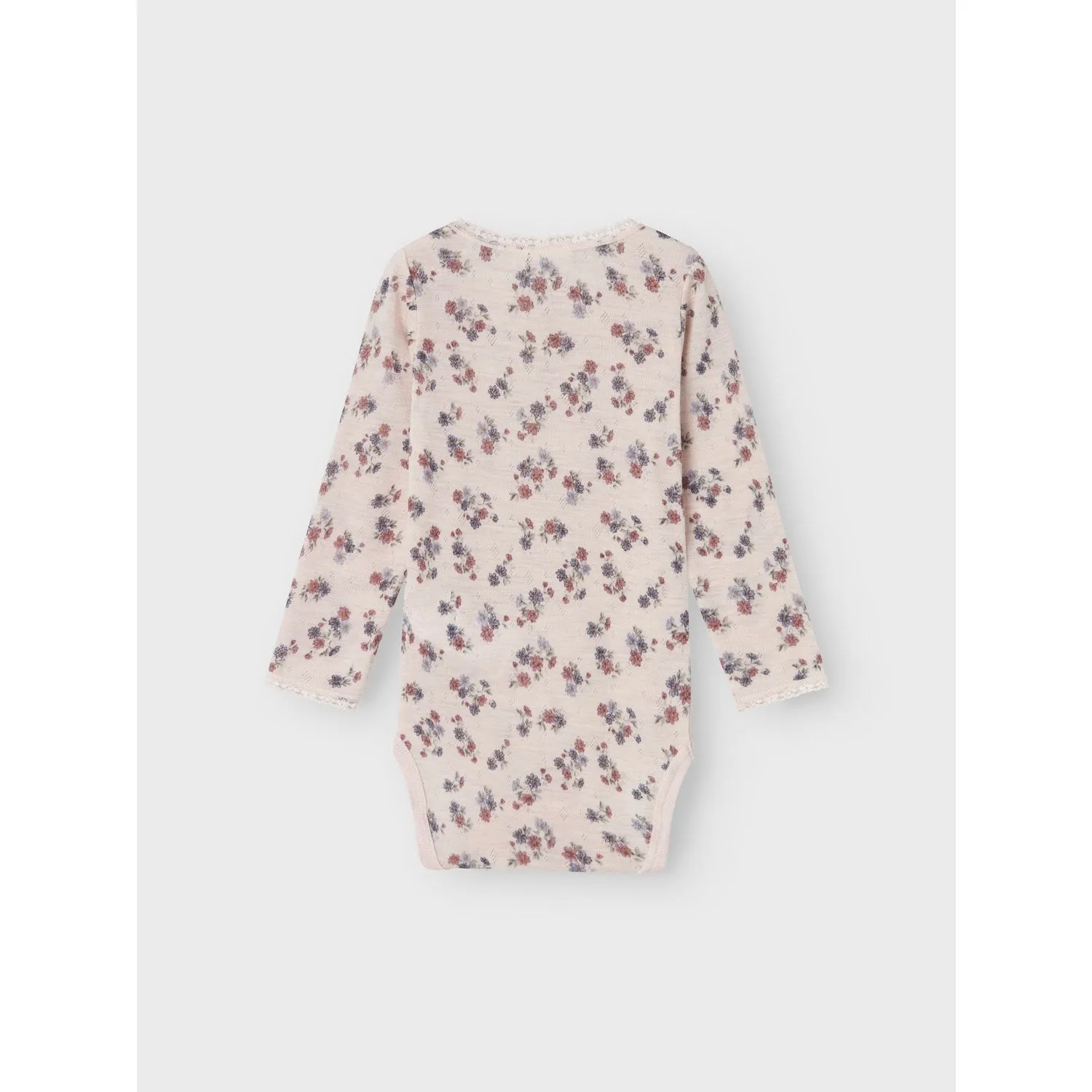 Name It Lilac Ash Wang Wool Needle Bodysuit Ls Noos