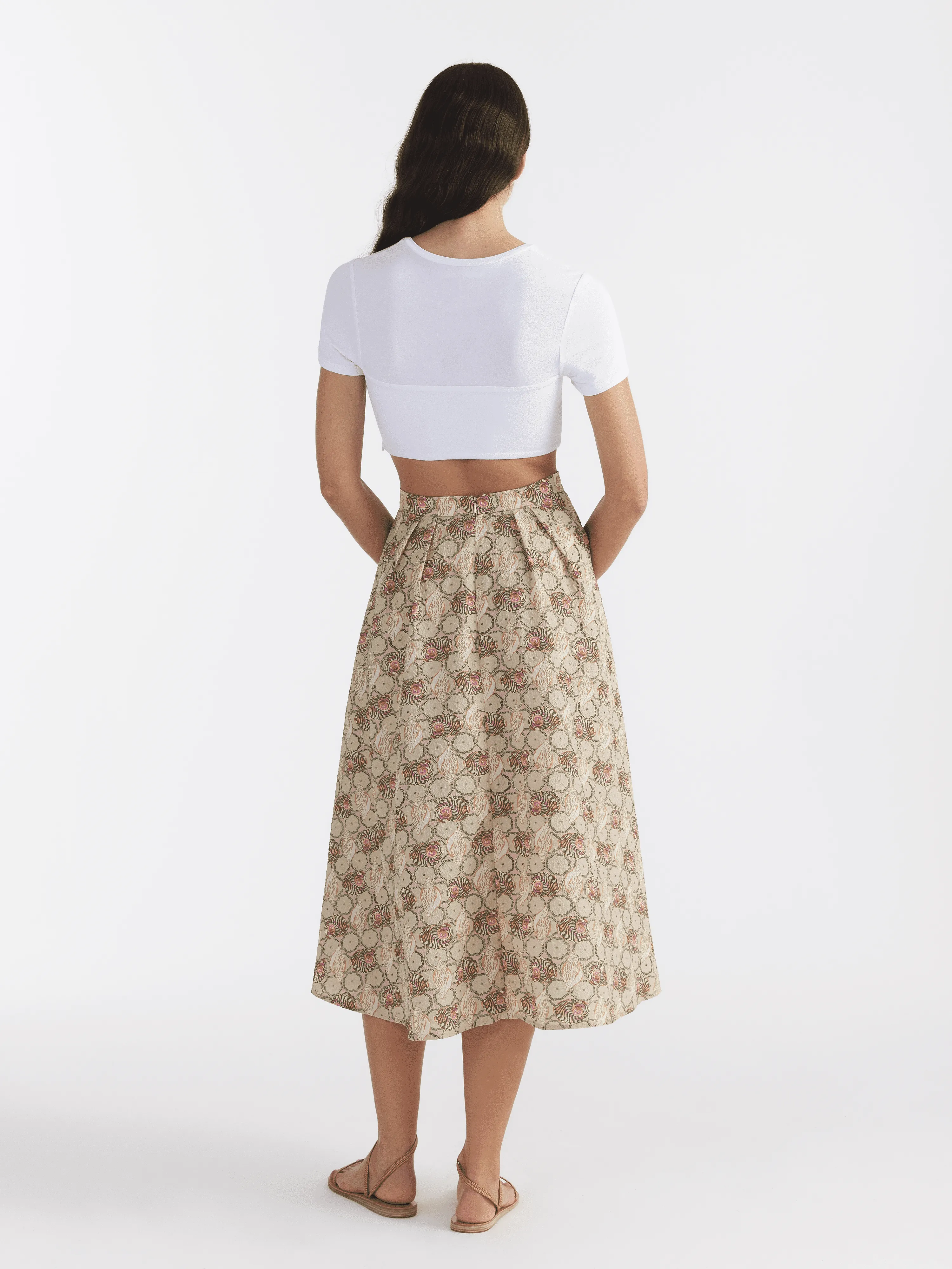 Naomi B Skirt in Pearl