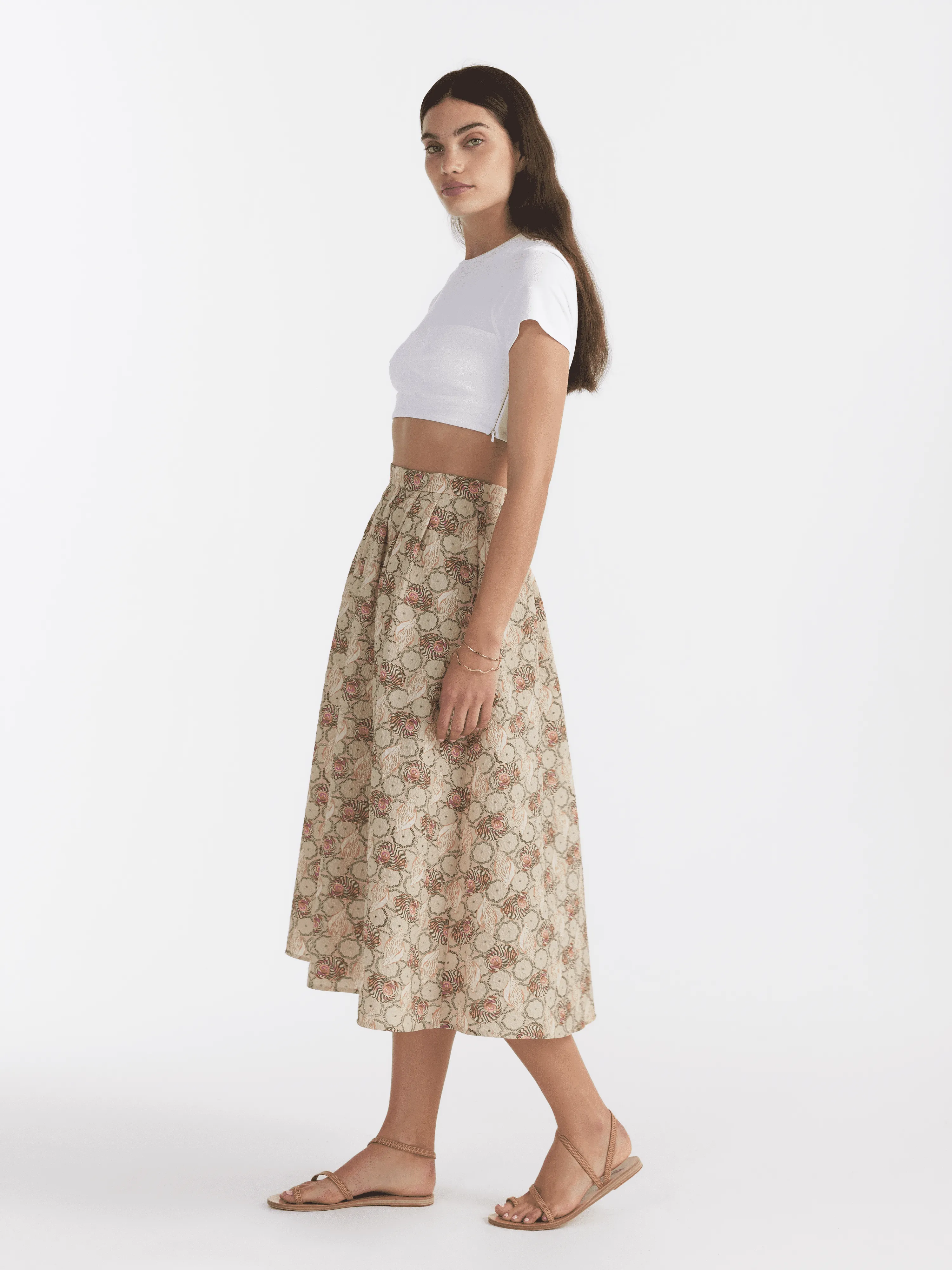 Naomi B Skirt in Pearl
