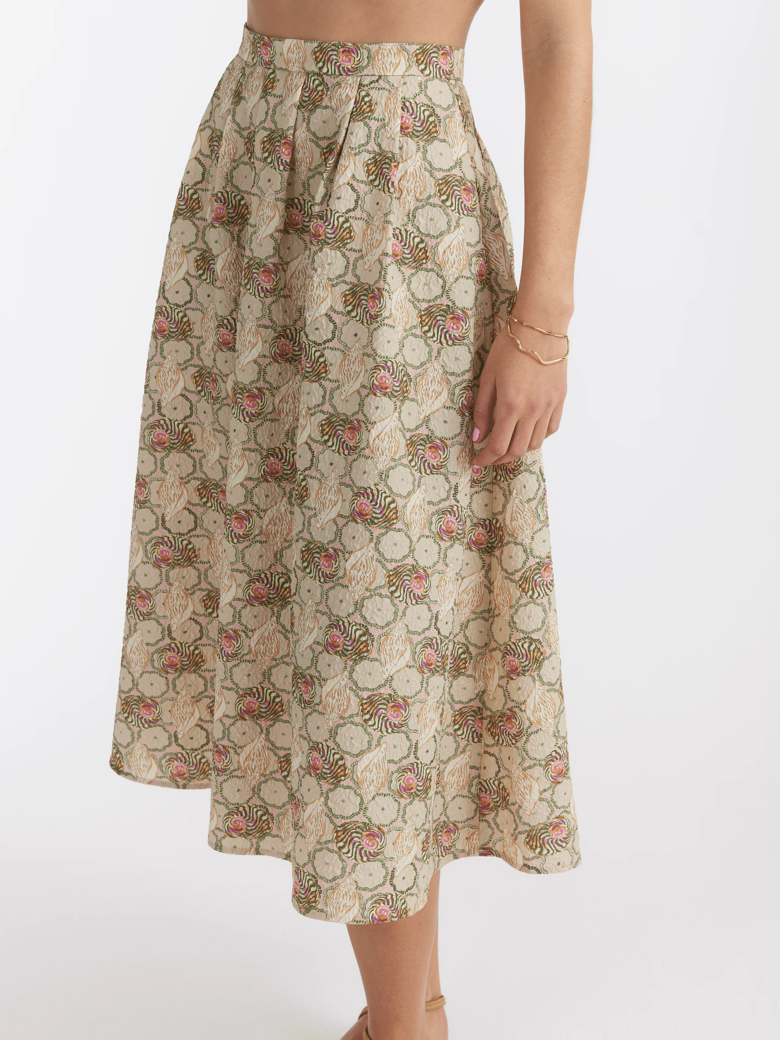 Naomi B Skirt in Pearl
