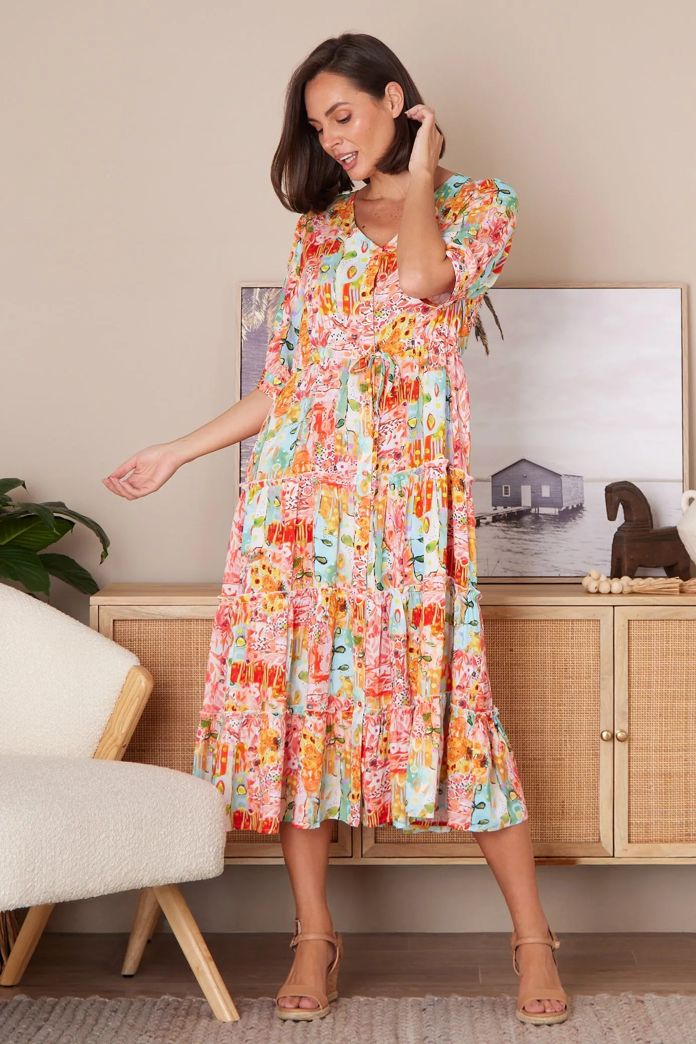 O'Hare Dress - Sunset Fiesta
