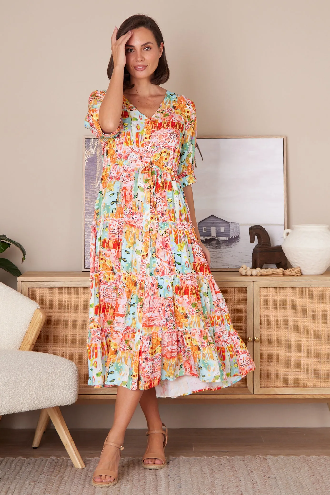 O'Hare Dress - Sunset Fiesta