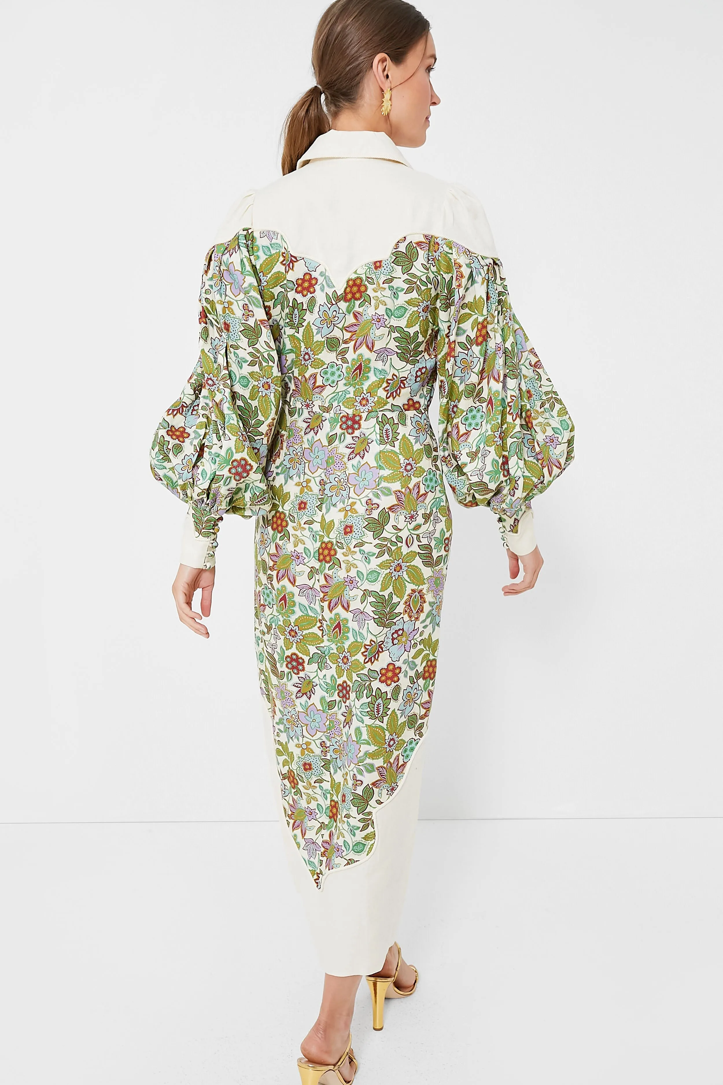 Pearl Isabella Panel Midi Dress