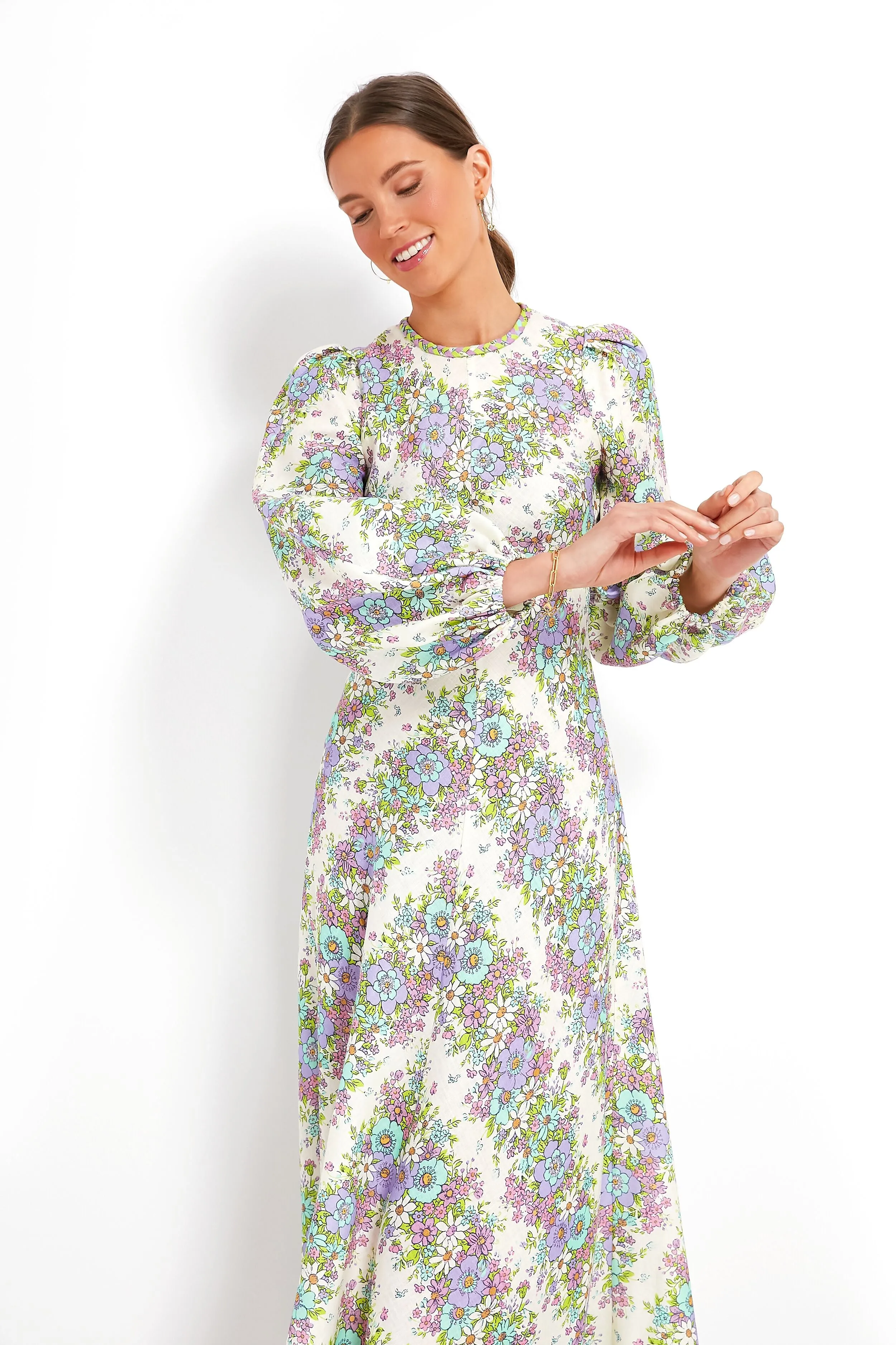 Petal Agnes Midi Dress