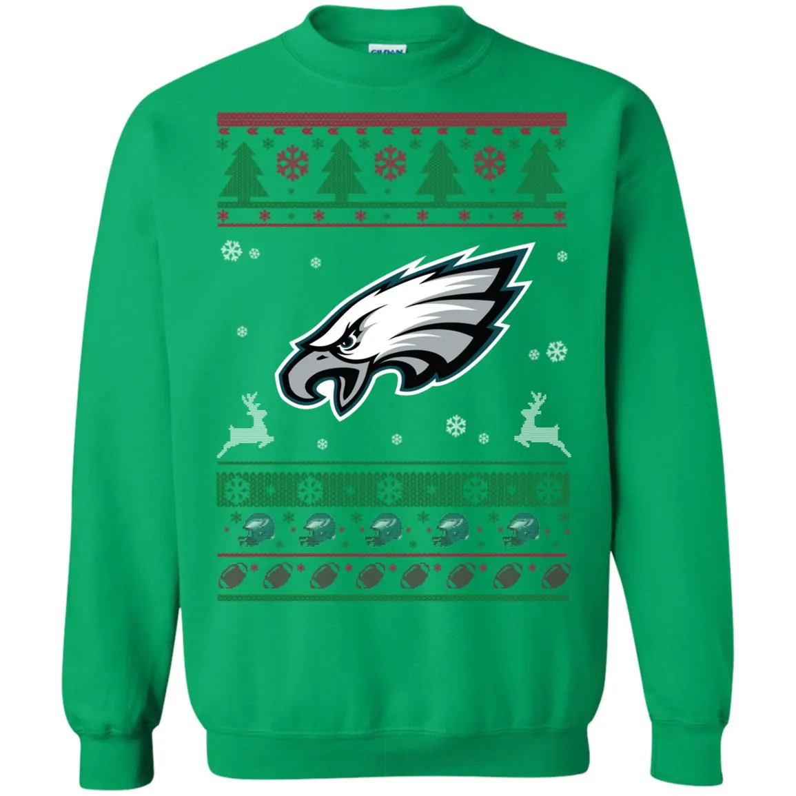 Philadelphia Eagles Logo Football Teams Ugly Christmas Sweater Unisex Crewneck Pullover Sweatshirt