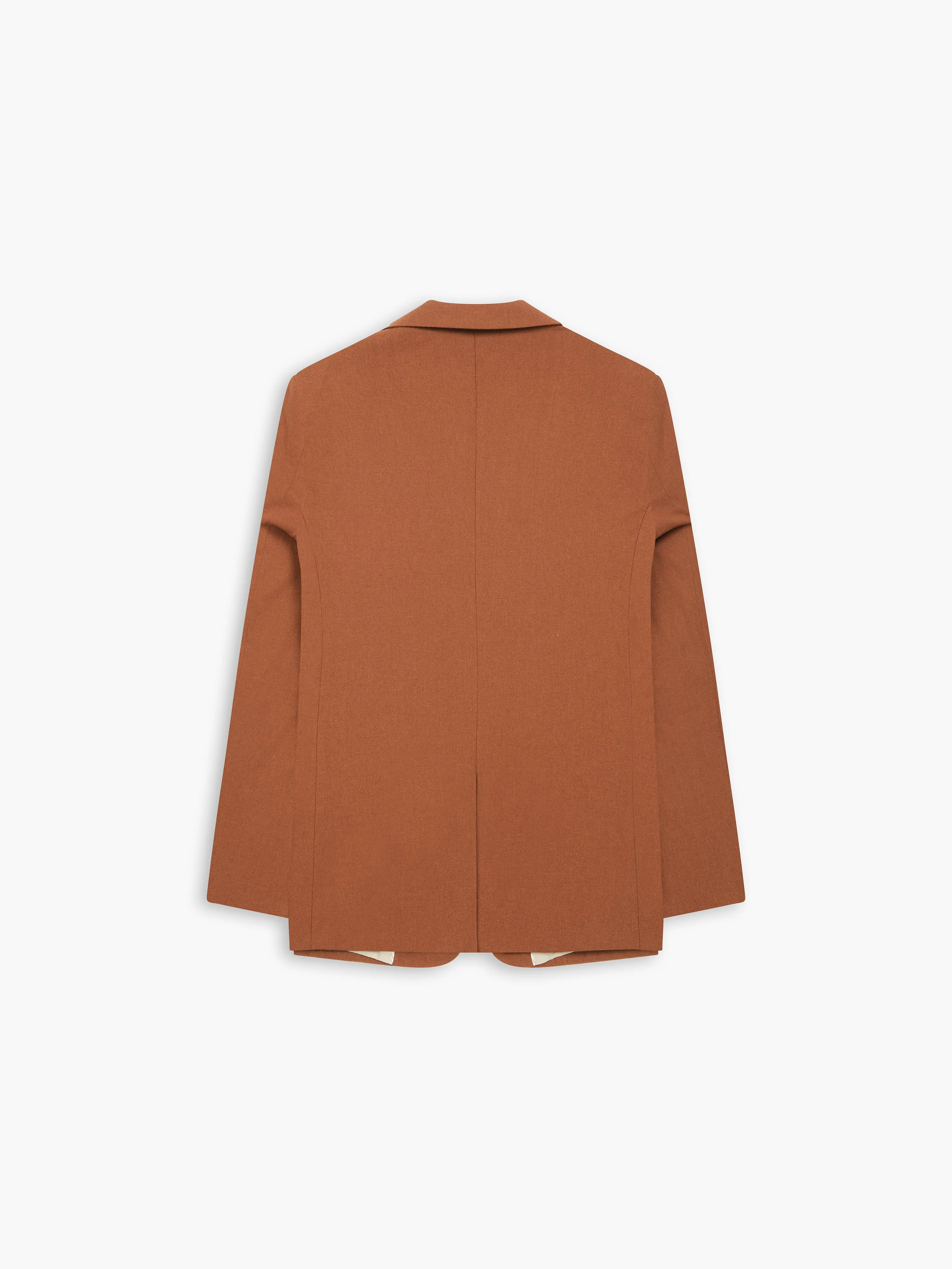 Piccadilly Linen Slim Rust Suit Jacket