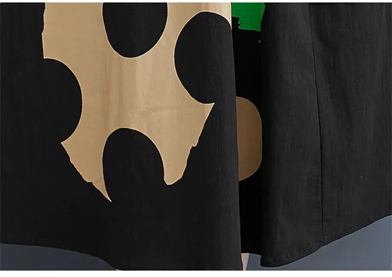 Pre Order:  Polka Dots A-line Midi Skirt