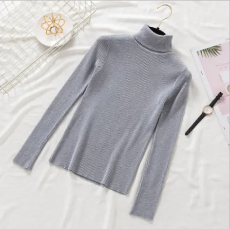 Pullover Women Knitted Turtleneck Sweater