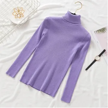 Pullover Women Knitted Turtleneck Sweater