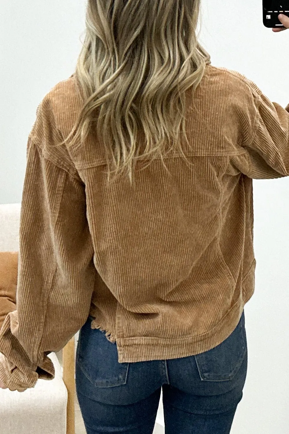 "Bold Allure" Corduroy Jacket